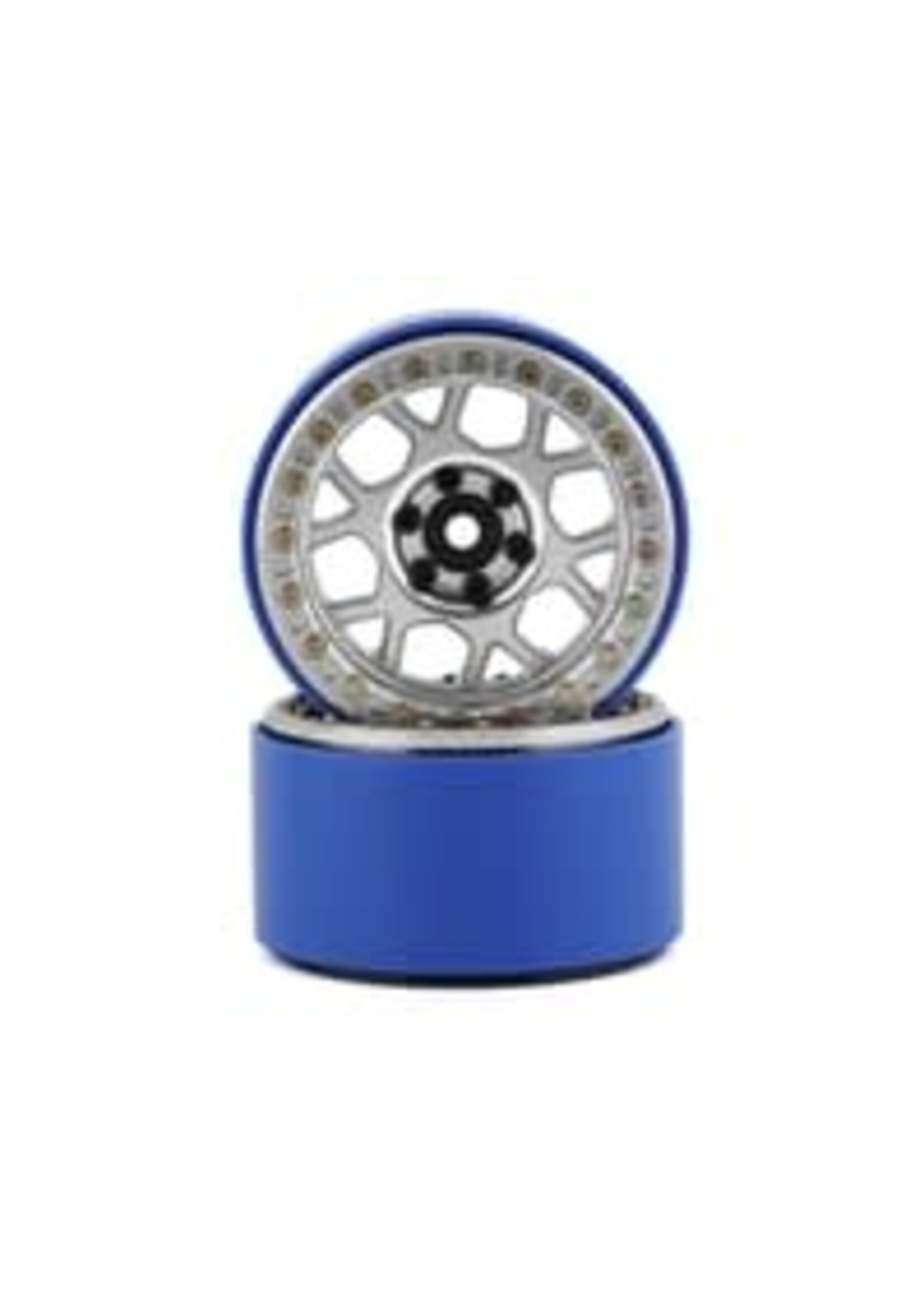 SSD SSD00569 SSD RC 2.2” Boxer PL Beadlock Wheels (Silver) (2)