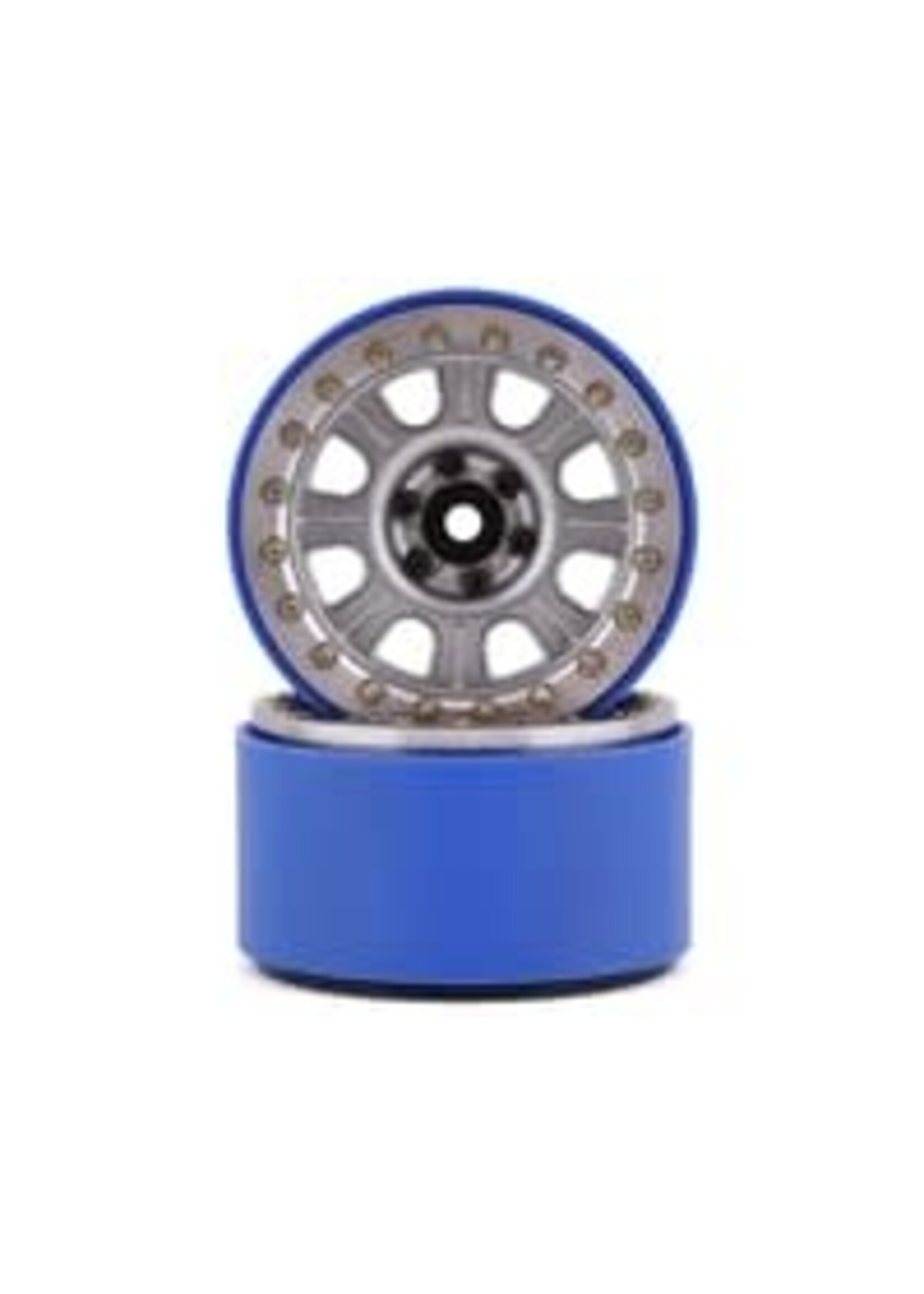 SSD SSD00461 SSD RC 2.2” Bouncer PL Beadlock Wheels (Silver)