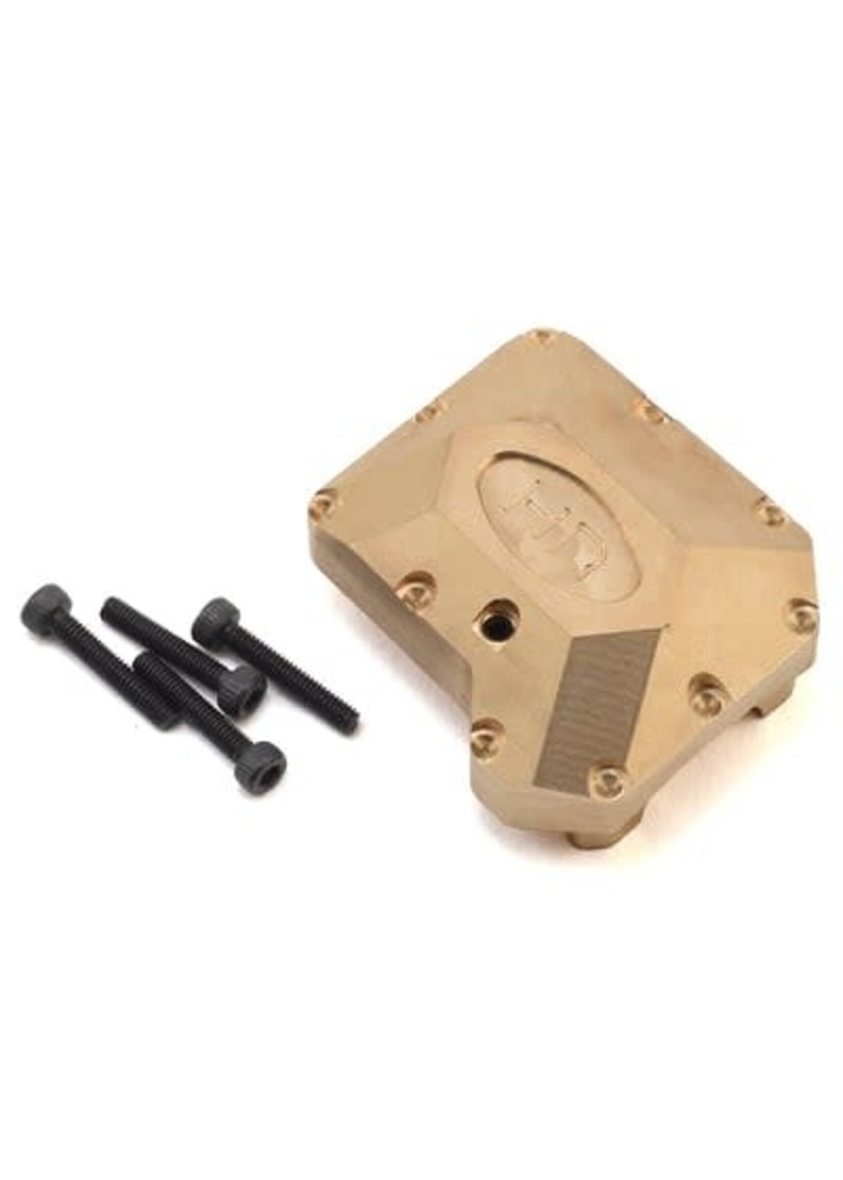 Hot Racing HRATRXF12CH01 Hot Racing Traxxas TRX-4 Brass Heavy Metal Axle Diff Cover