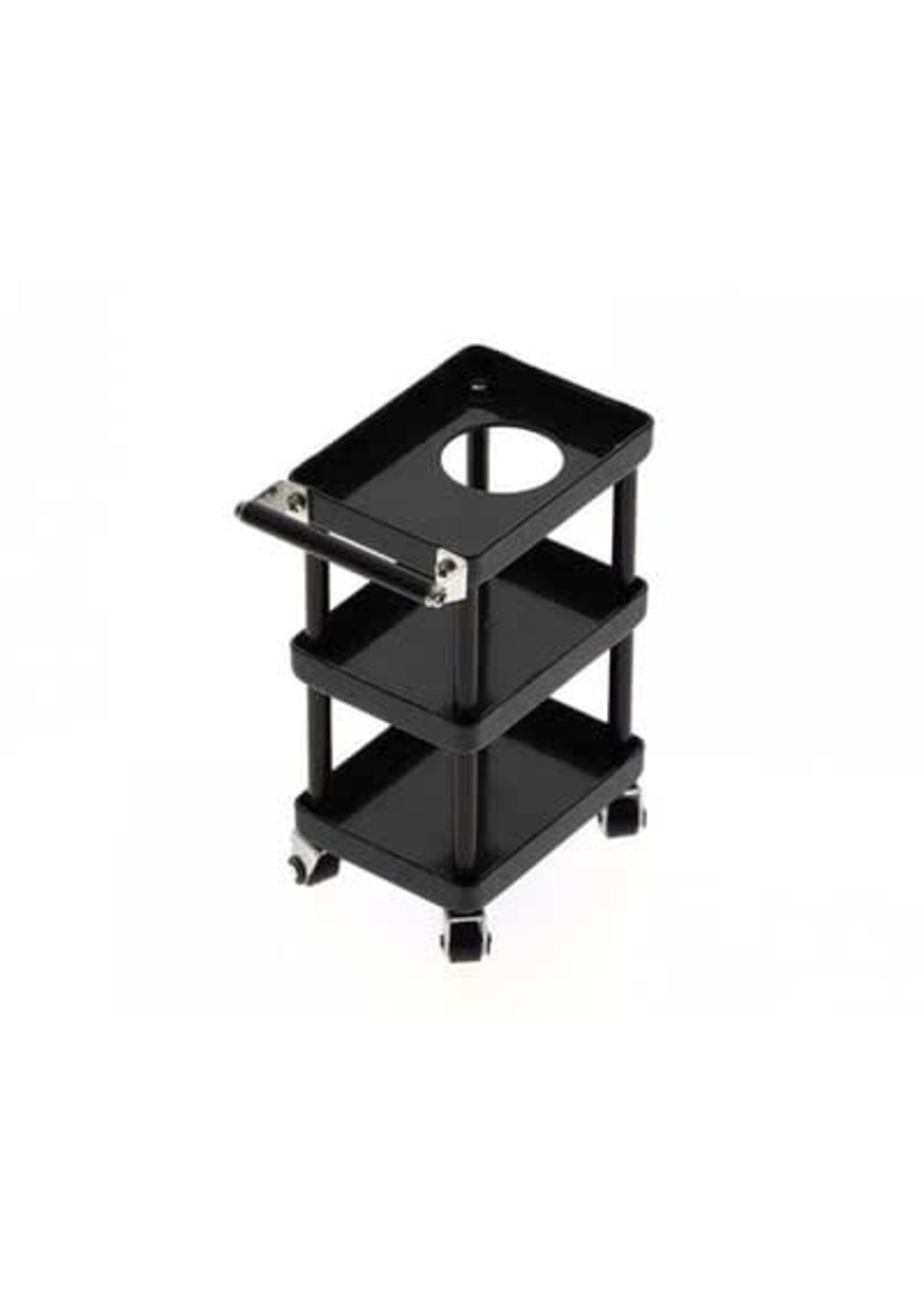 Yeah Racing YEA-YA-0628BK Yeah Racing 1/10 3 Tiered Metal Rolling Shop Cart Kit (Black)