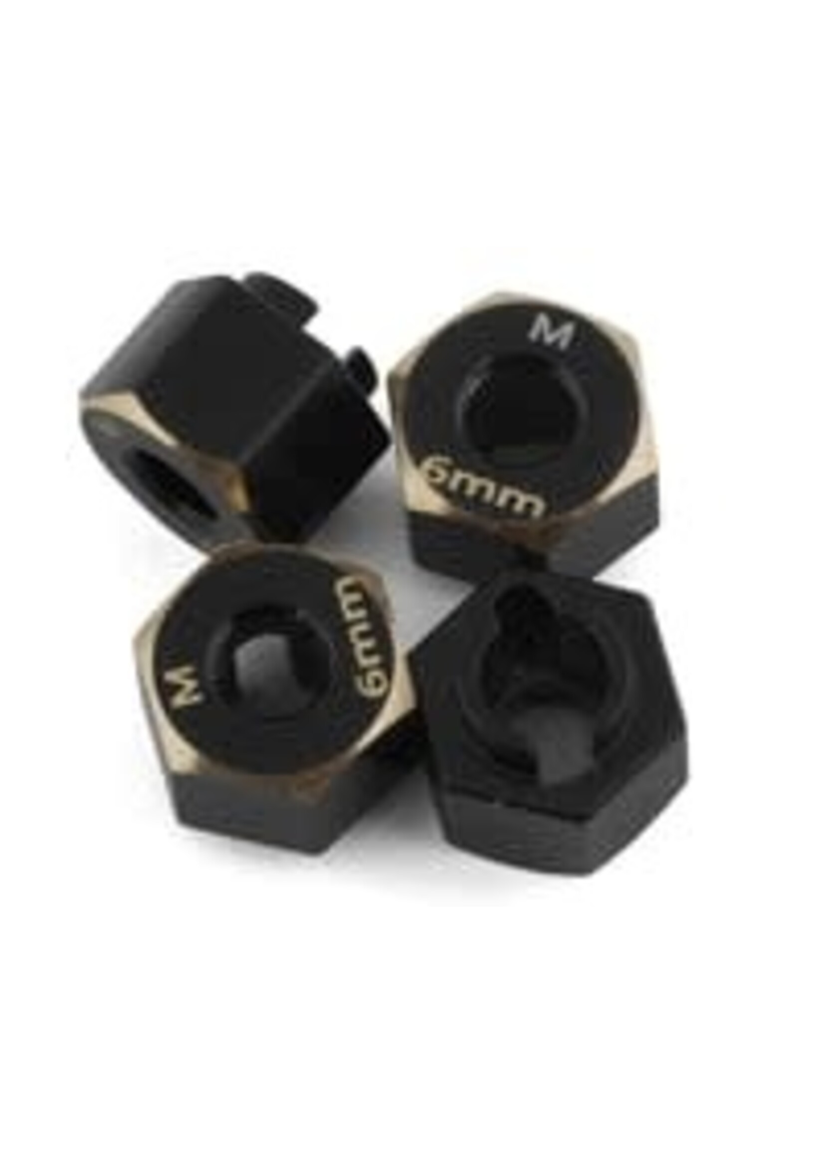 Samix SAMTRX4M-4063-6 Samix TRX-4M Brass Hex Adapter (6mm) (4) (1.5g)