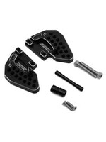 Samix Samix TRX-4M Aluminum Front Shock Plate Set (Black) (2)