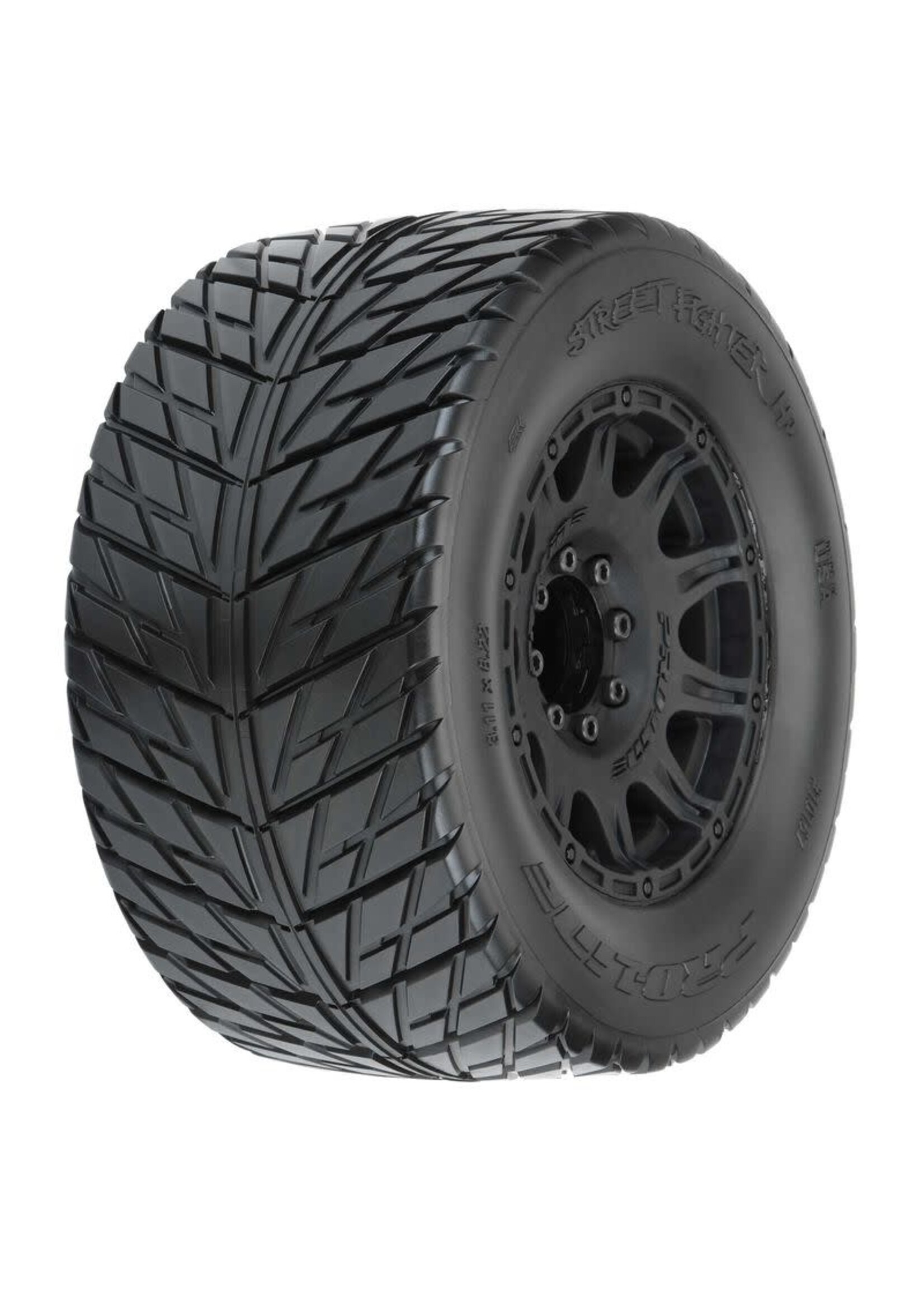 Pro-Line Pro-Line Street Fighter HP 3.8" Belted Tires Pre-Mounted w/Raid Wheels (2) (M2)