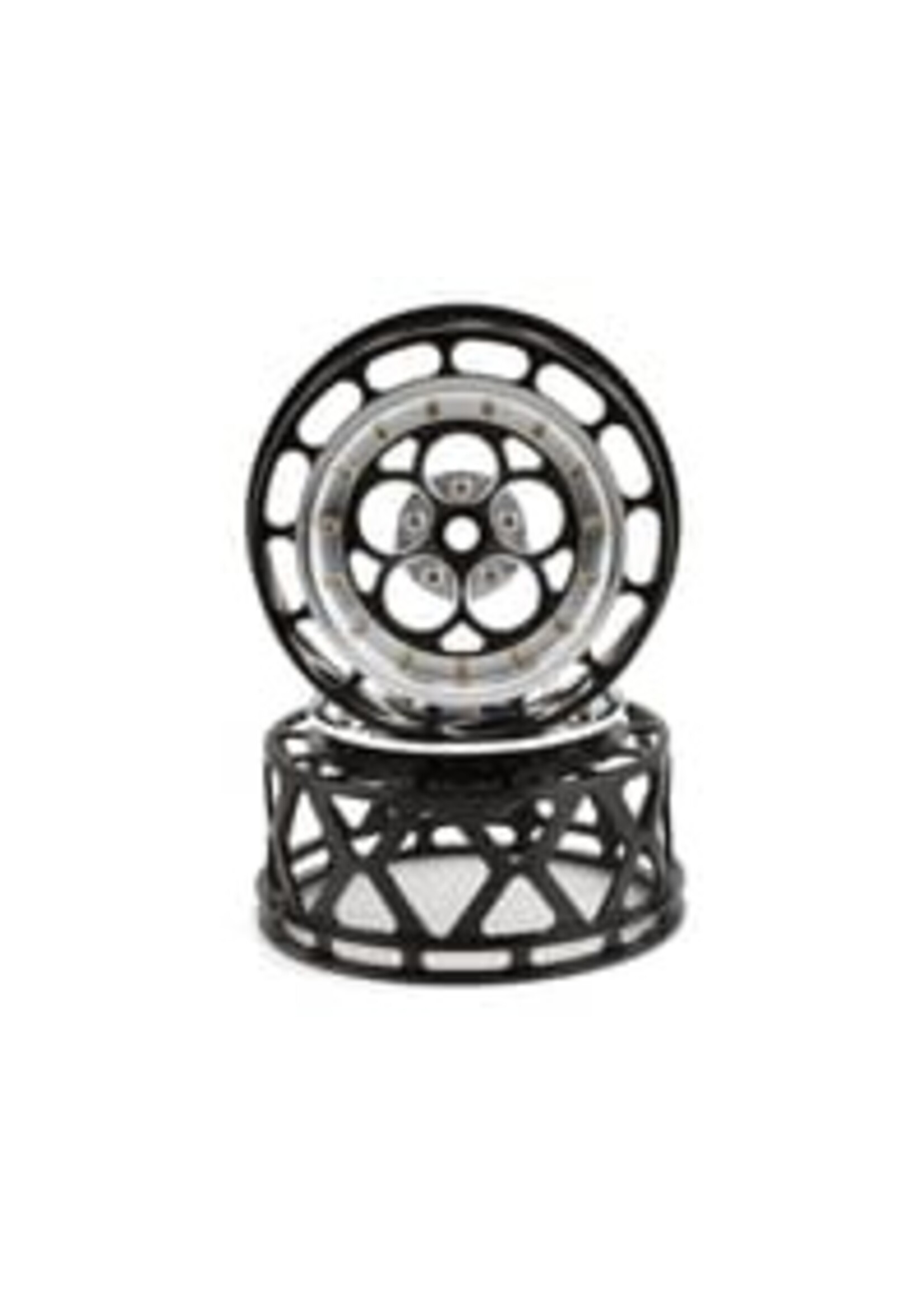 SSD SSD00551 SSD RC 5 Hole One Piece Drag Rear Wheels (Black) (2)