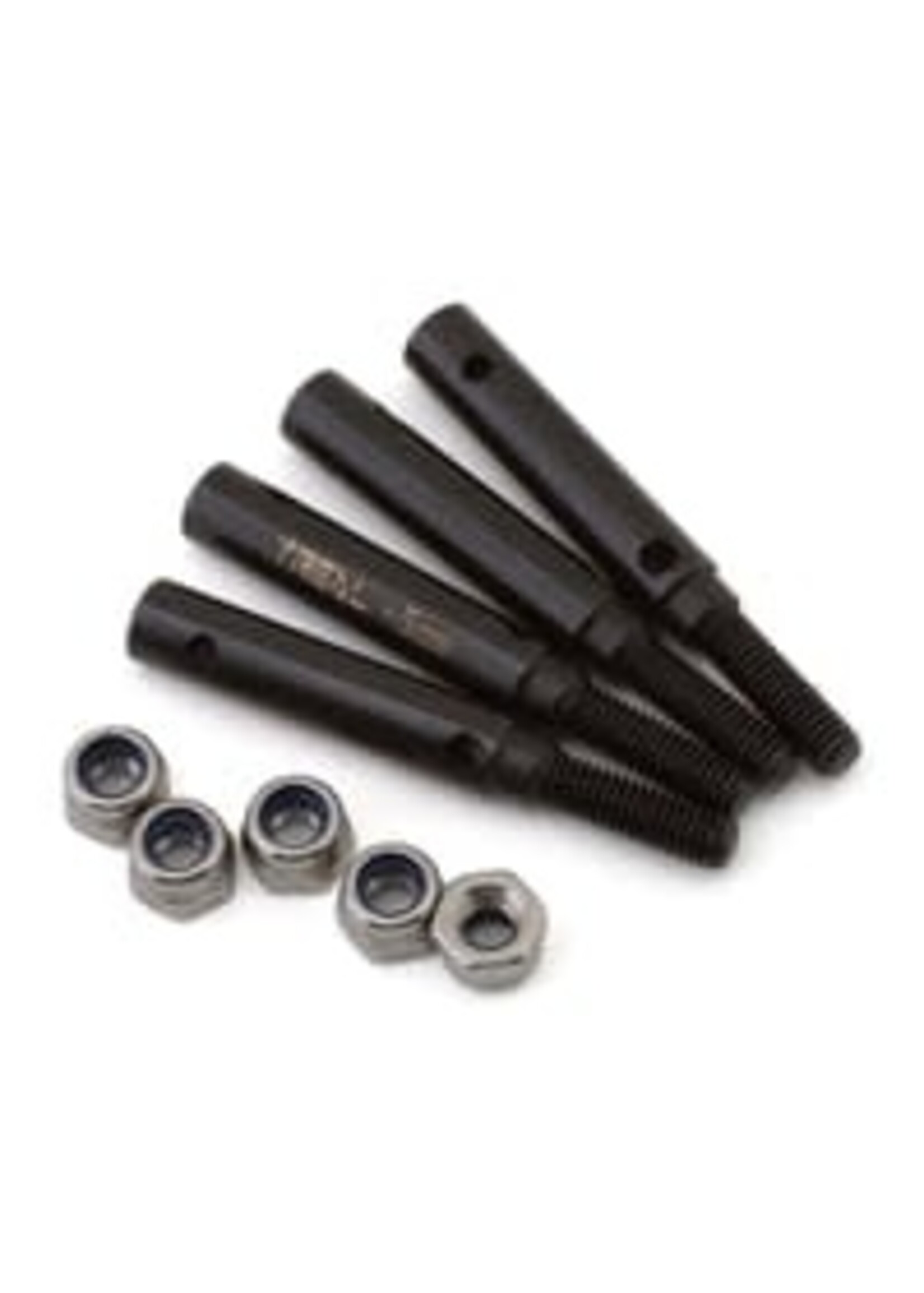 TREAL HOBBY TLHTTRX4-50 Treal Hobby Traxxas TRX-4 Steel Stub Axle Shafts (4) (+5mm)