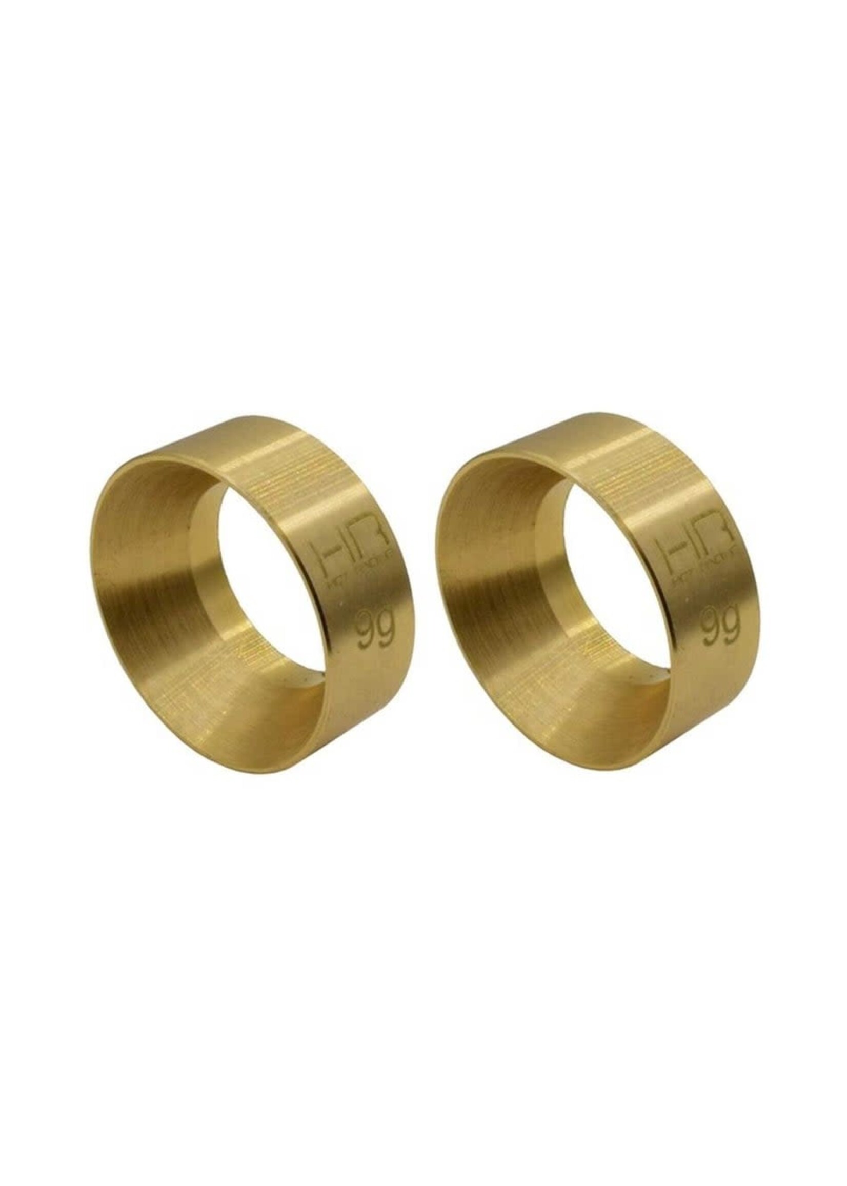 Hot Racing HRASXTF2612H Hot Racing Axial SCX24 Brass KMC Machete Wheel Weights (2) (9g)