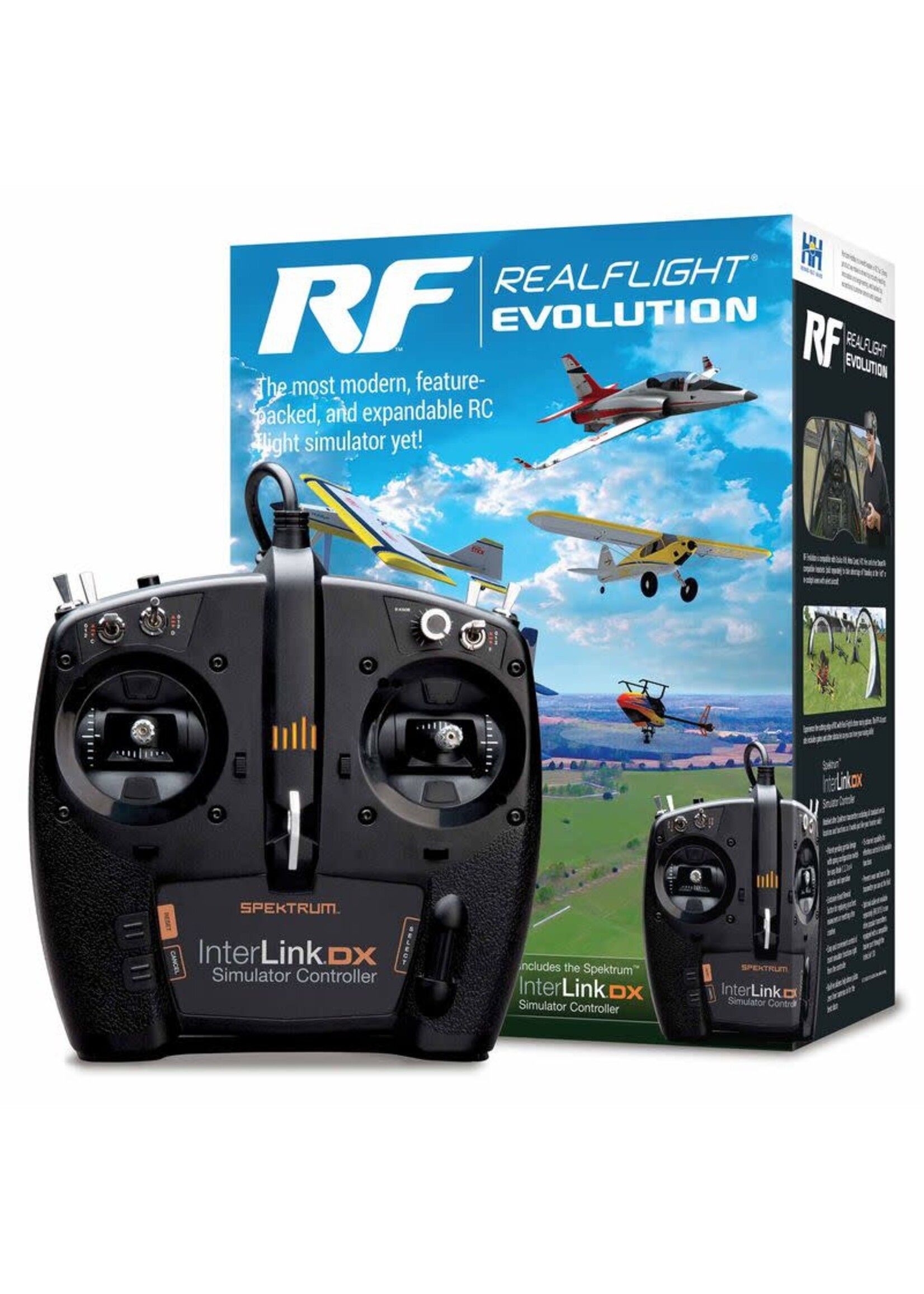 Real Flight Evolution RFL2000 RealFlight Evolution RC Flight Simulator with InterLink DX Controller