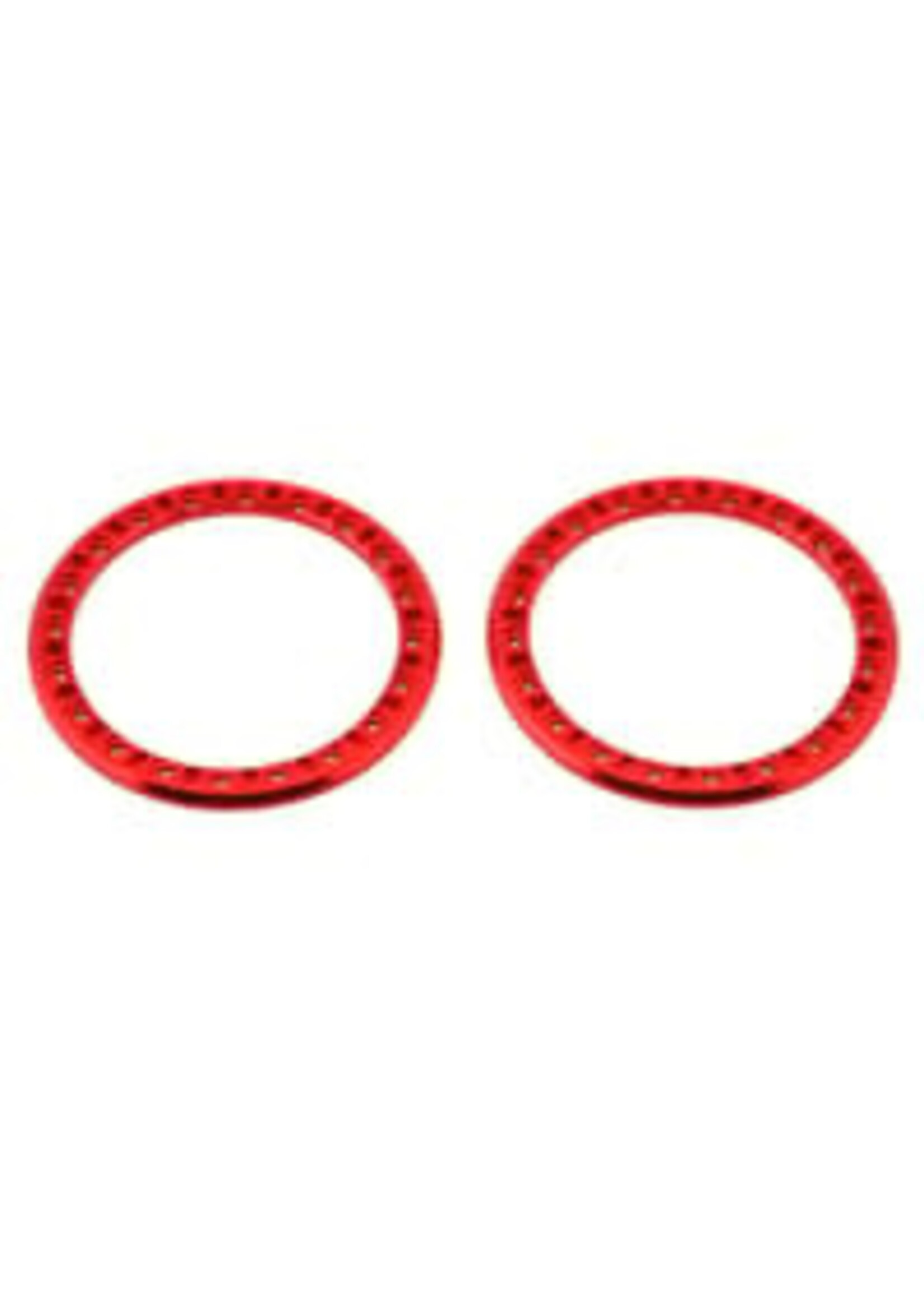 SSD SSD00574 SSD RC 2.2” Aluminum Beadlock Rings (Red) (2)