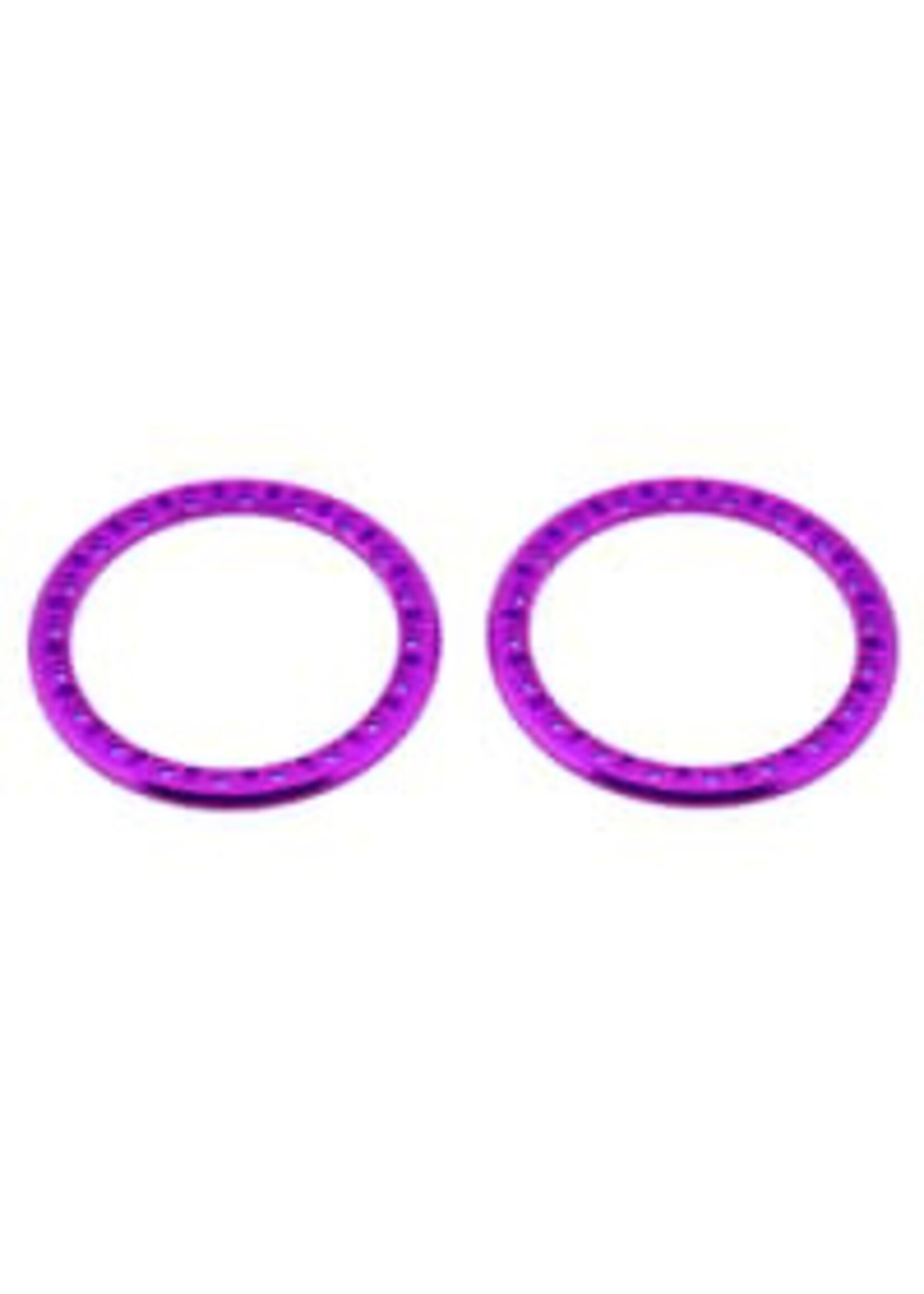 SSD SSD00579 SSD RC 2.2” Aluminum Beadlock Rings (Purple) (2)