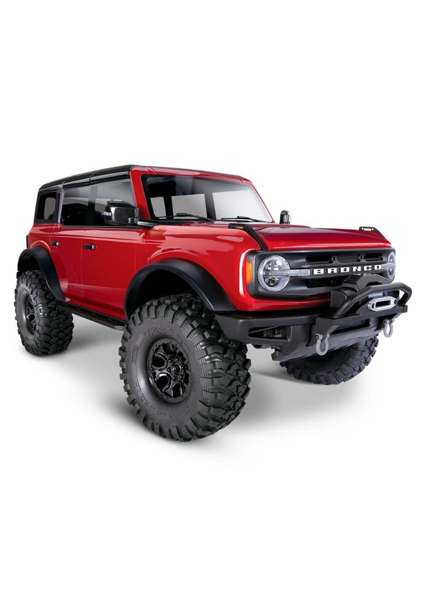Traxxas 92076-4-RED Traxxas TRX-4 1/10 Trail Crawler Truck w/2021 Ford Bronco Body (Red) & TQi 2.4GHz Radio