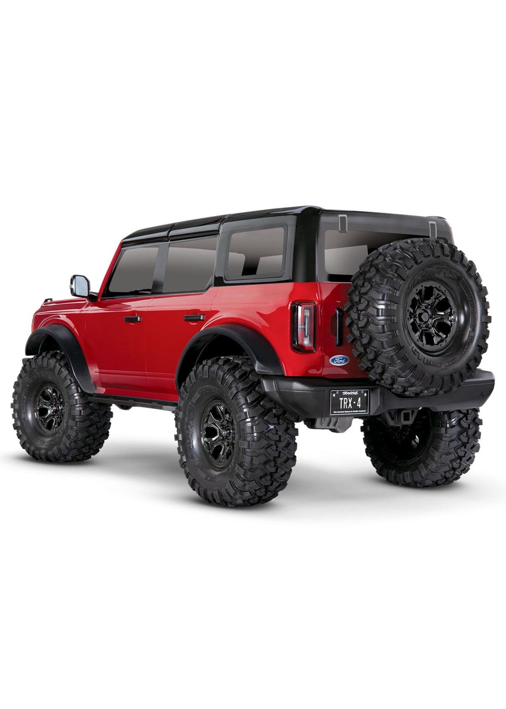 Traxxas 92076-4-RED Traxxas TRX-4 1/10 Trail Crawler Truck w/2021 Ford Bronco Body (Red) & TQi 2.4GHz Radio
