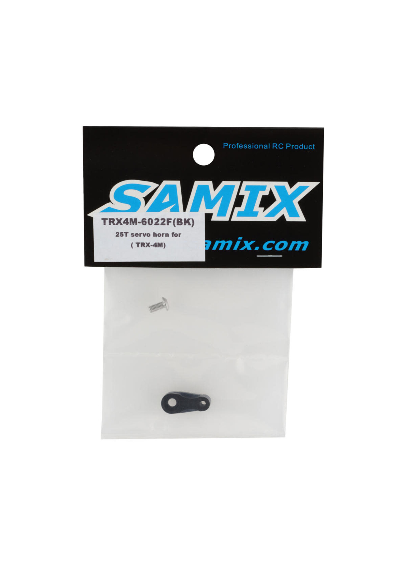 Samix SAMTRX4M-6022F-BK Samix TRX-4M Aluminum Servo Horn (Black) (25T)
