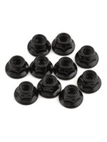 Tekno RC Tekno RC 5mm Flanged Locknuts (Black) (10)