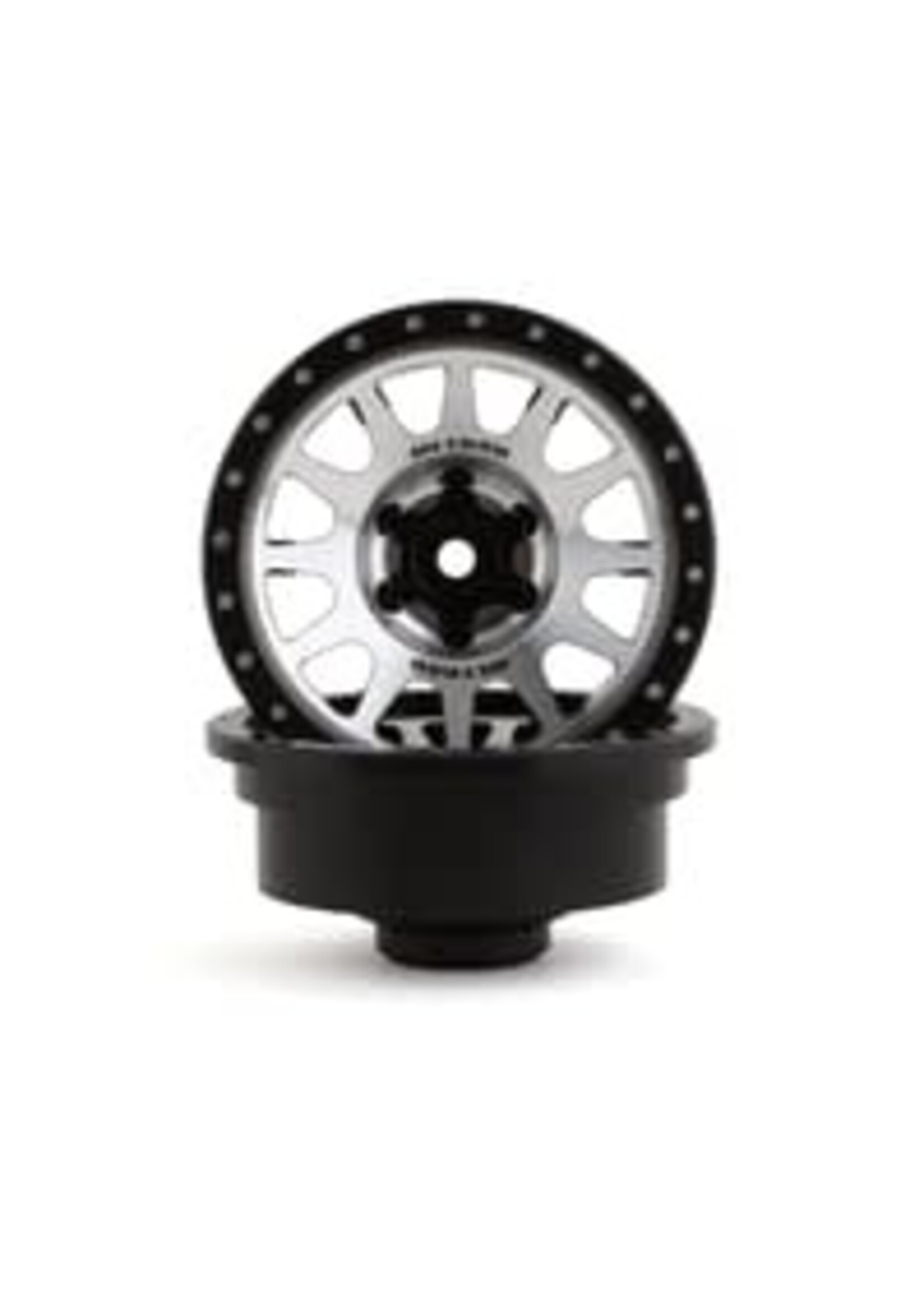 Pro-Line PRO281400 Pro-Line SCX6 2.9” Method 305 Aluminum 1/6 Wheel Faces (Silver) (2) (+2 Offset)