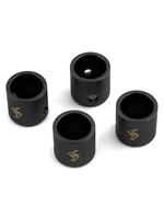 Samix Samix SCX-6 Brass Drivershaft Cups (Black) (4)