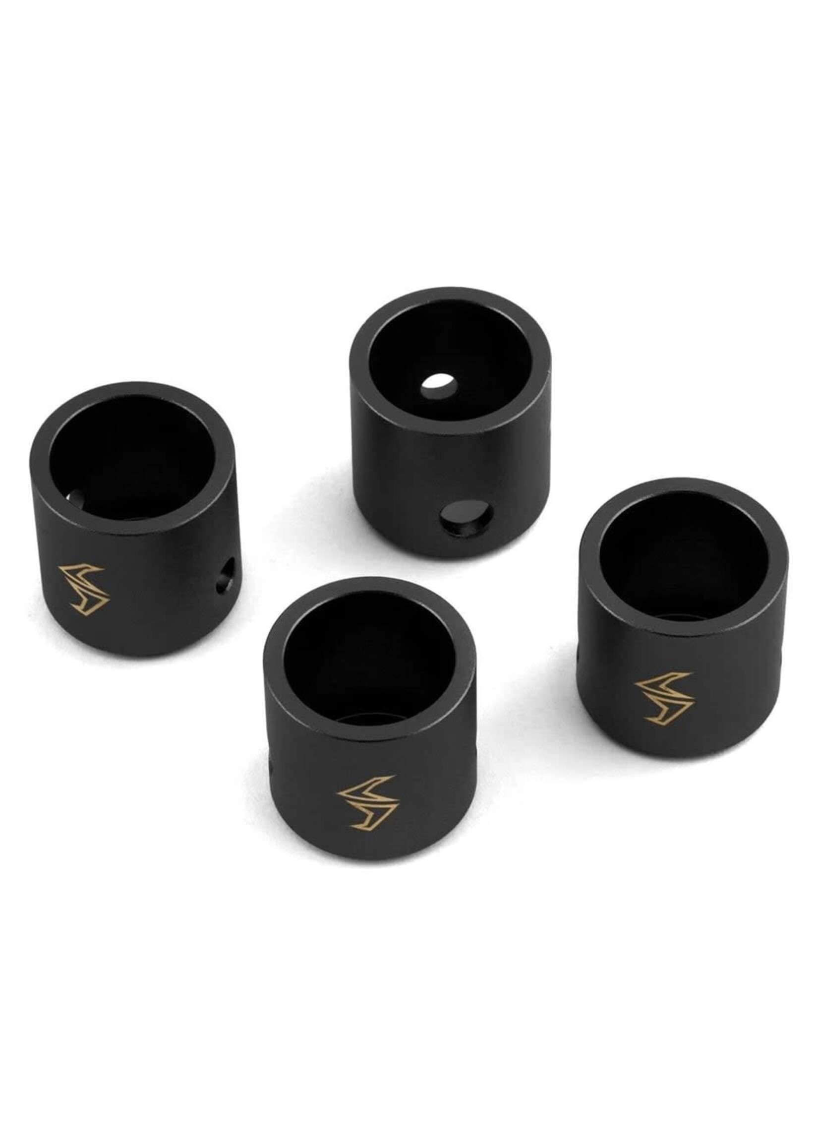 Samix SAMSCX6-4043 Samix SCX-6 Brass Drivershaft Cups (Black) (4)