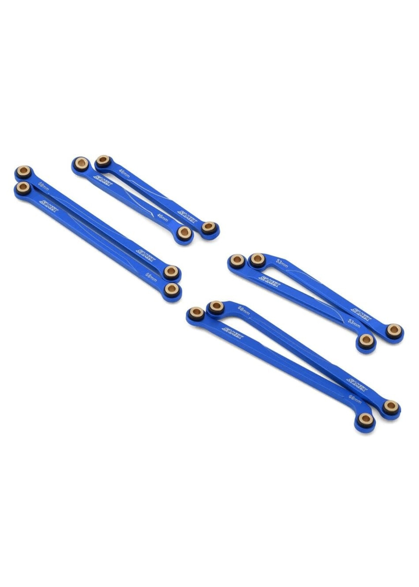 Samix SAMTRX4M-6031-BL Samix TRX-4M Aluminum High Clearance Link Set (Blue) (8)