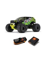 ARRMA ARRMA 1/10 GORGON 4X2 MEGA 550 (YELLOW) Brushed Monster Truck RTR with Battery & Charger, Yellow