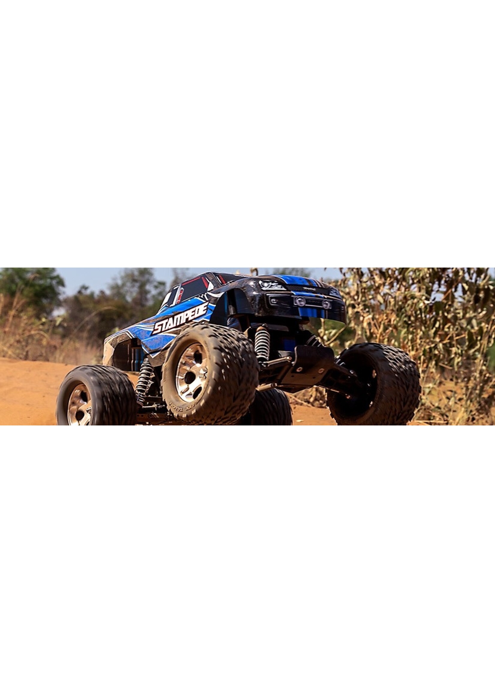 Traxxas 36054-8-BLUE STAMPEDE 1/10 MONSTER TRUCK, USB-C, BLUE