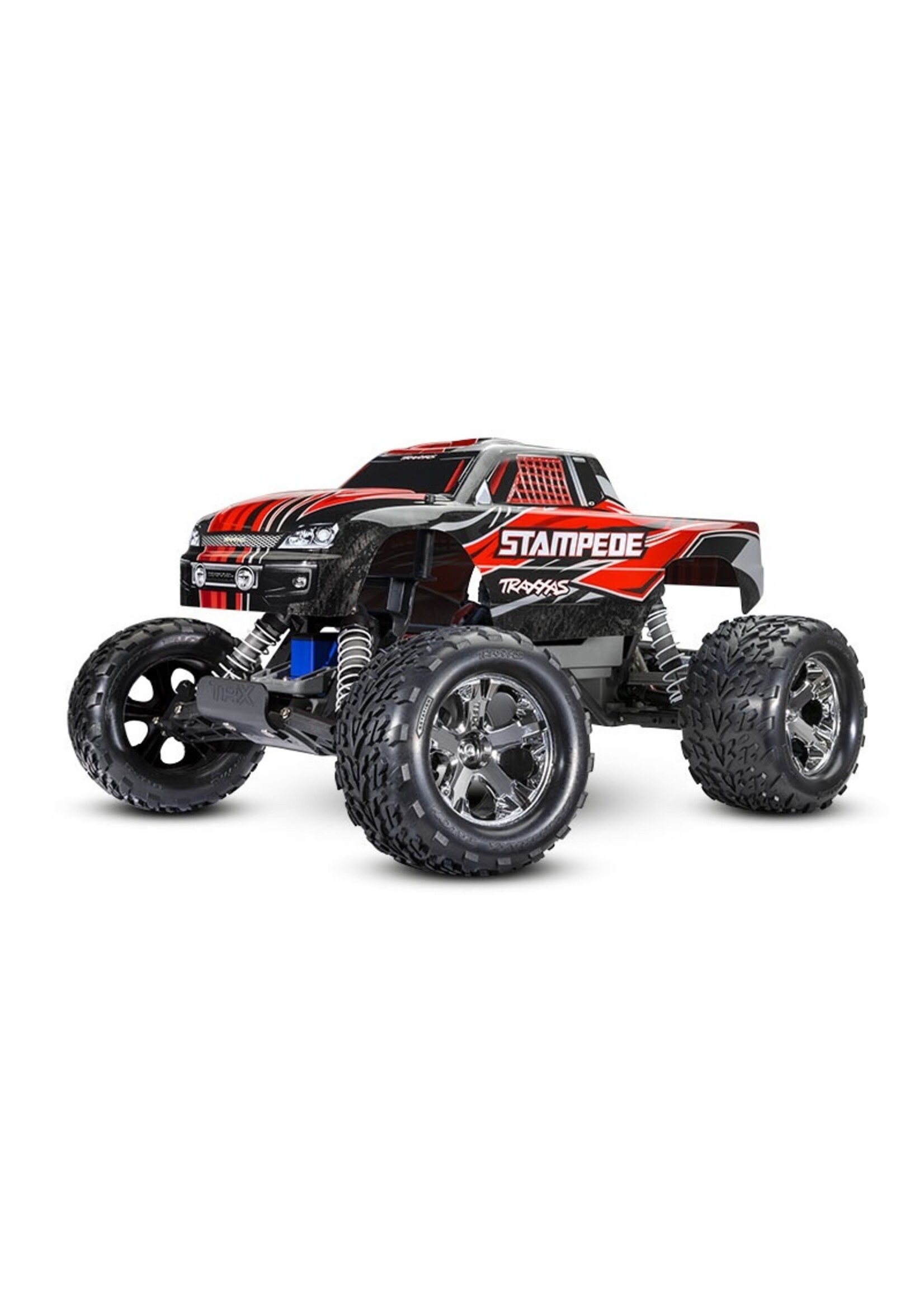 Traxxas 36054-8-RED STAMPEDE 1/10 MONSTER TRUCK, USB-C, RED
