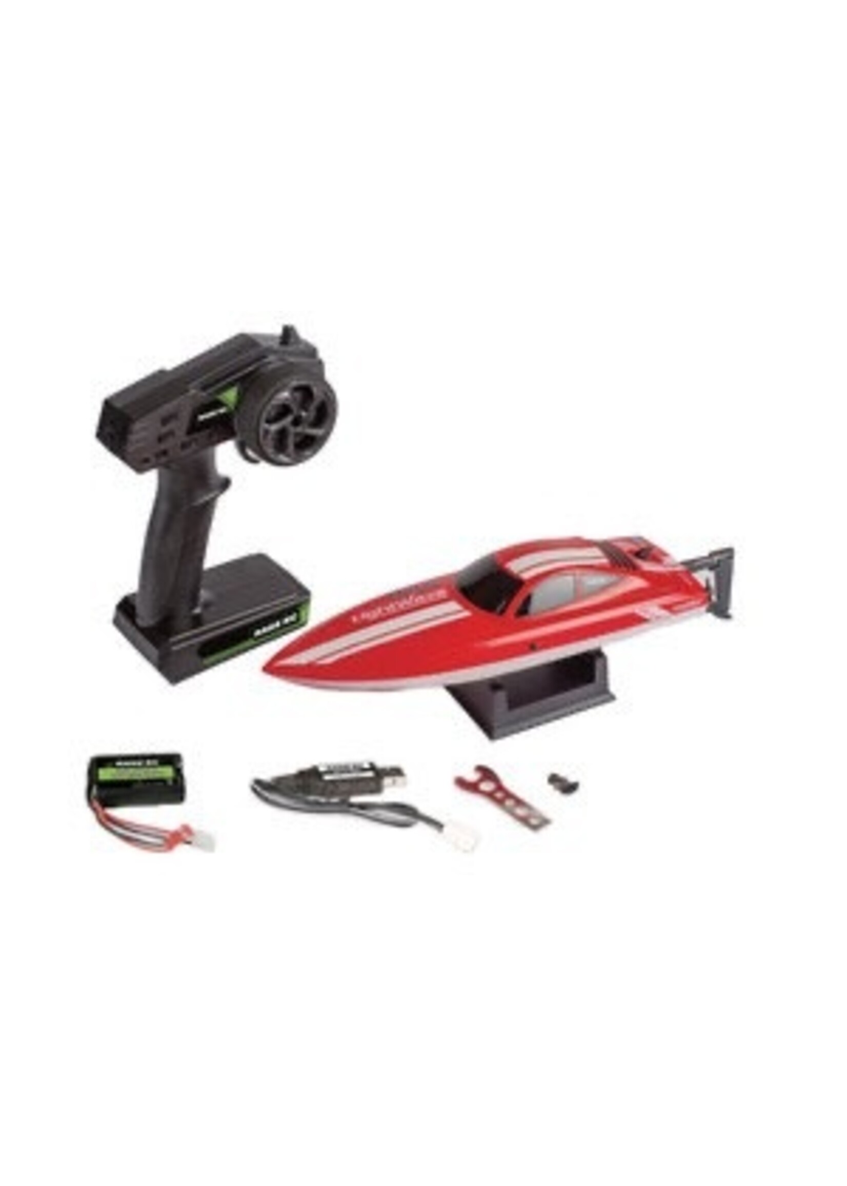 Rage rc RGRB1133 LightWave Electric Micro RTR Boat; Red
