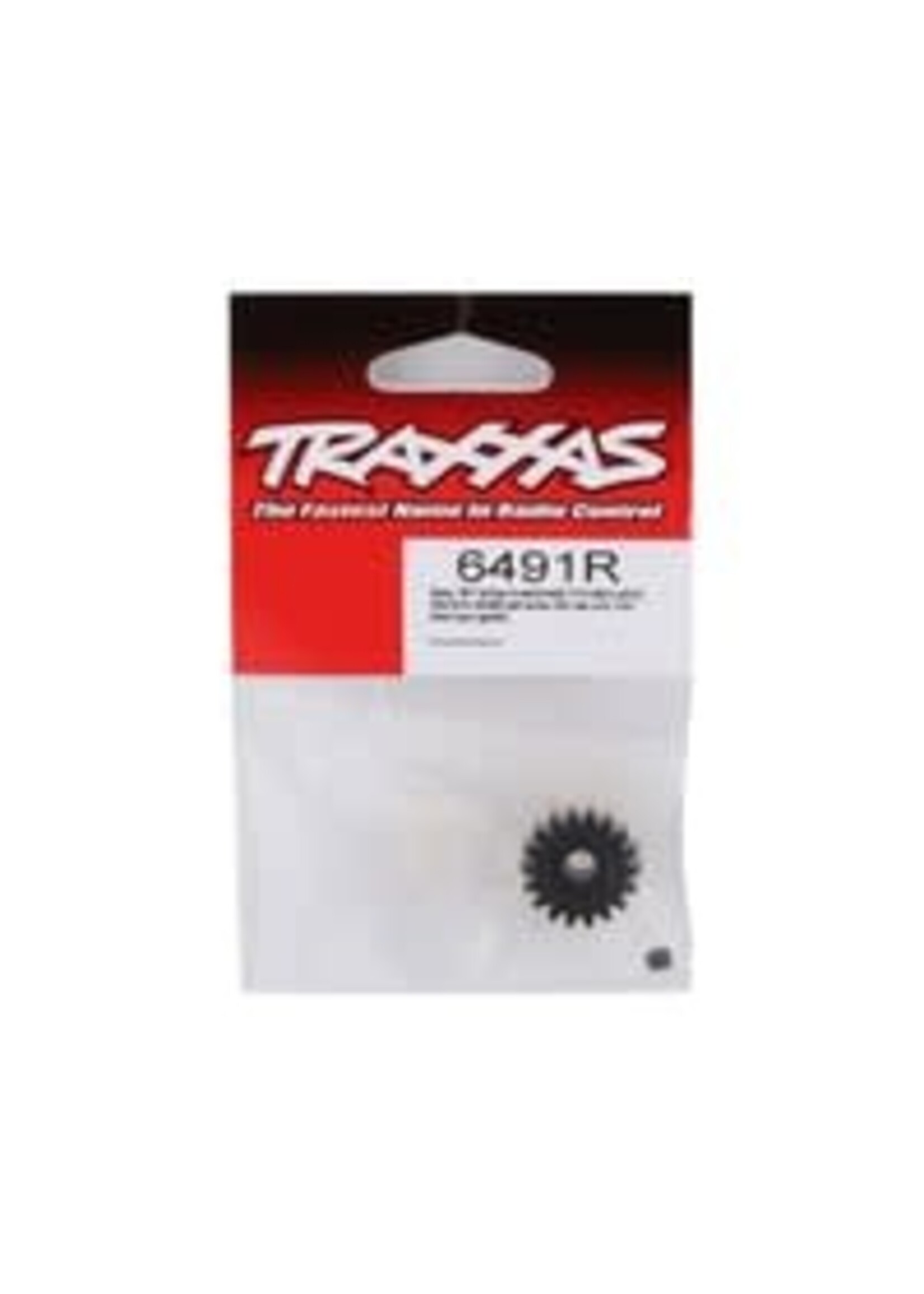 Traxxas 6491R Gear, 18-T pinion (machined) (1.0 metric pitch) (fits 5mm shaft)/ set screw (for use only with steel spur gears)