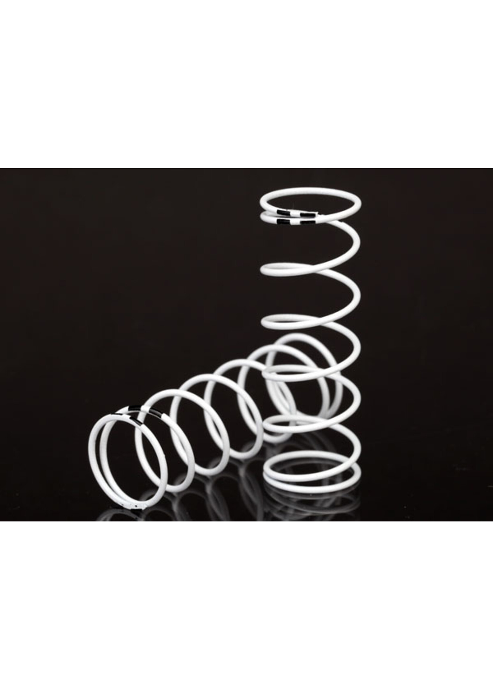 Traxxas 7446 Spring, shock, white (GTR xx-long) (0.874 rate black) (1 pair)