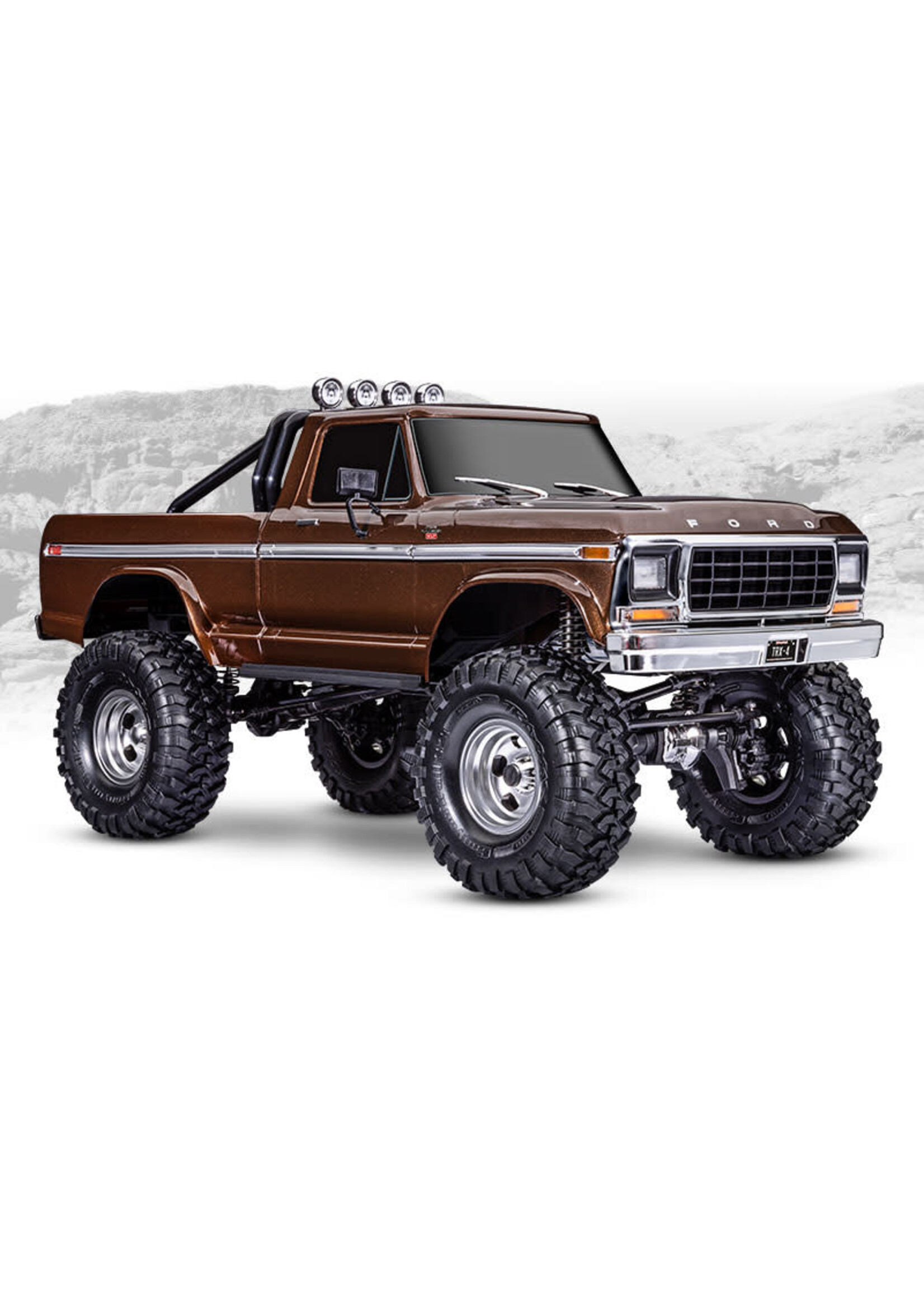 Traxxas Traxxas TRX-4 1/10 High Trail Edition RC Crawler w/'79 Ford F-150 Ranger XLT Truck Body (Brown) w/TQi 2.4GHz Radio