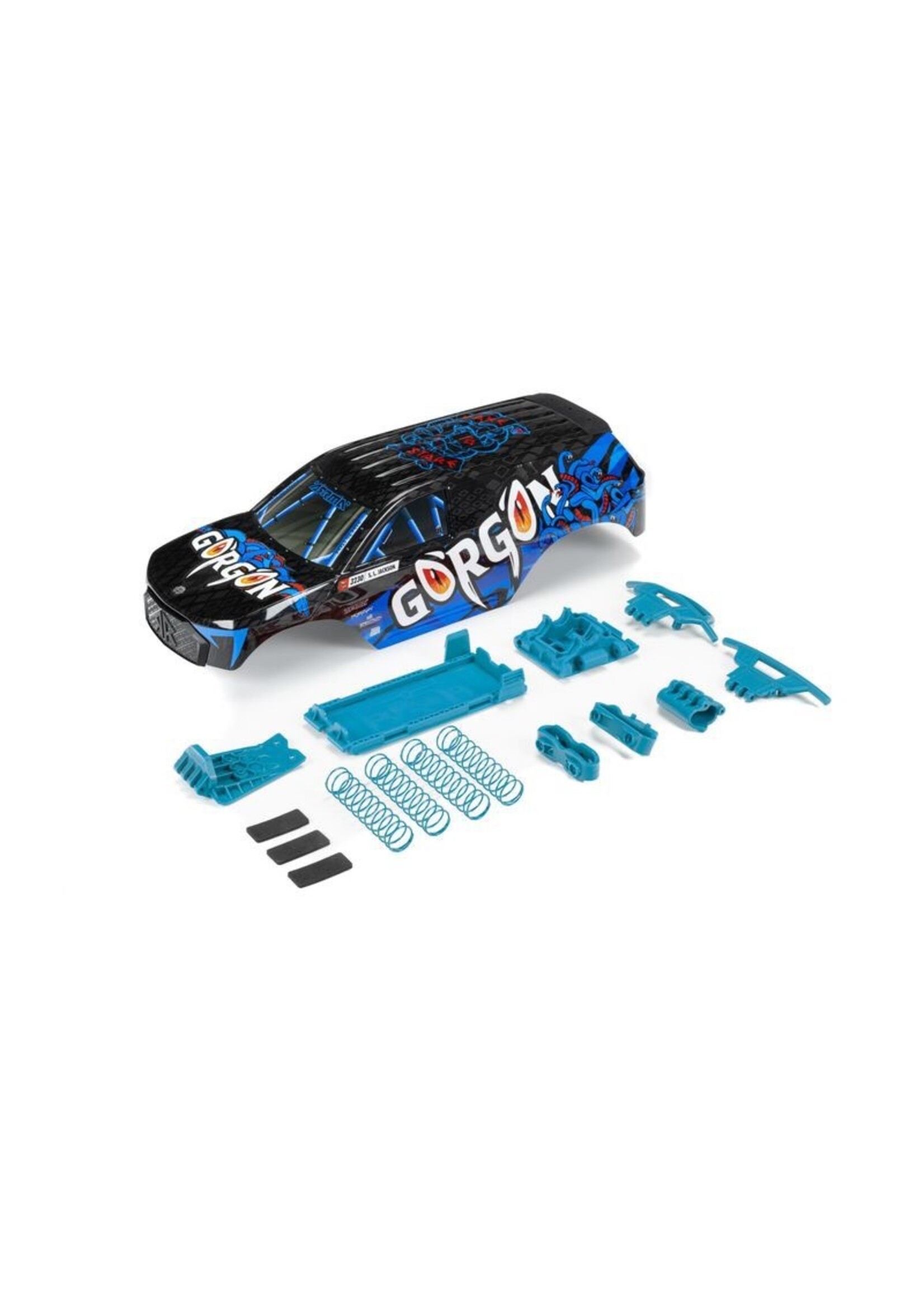 ARRMA ARA402355 GORGON Painted Decaled Trimmed Body Set, Blue