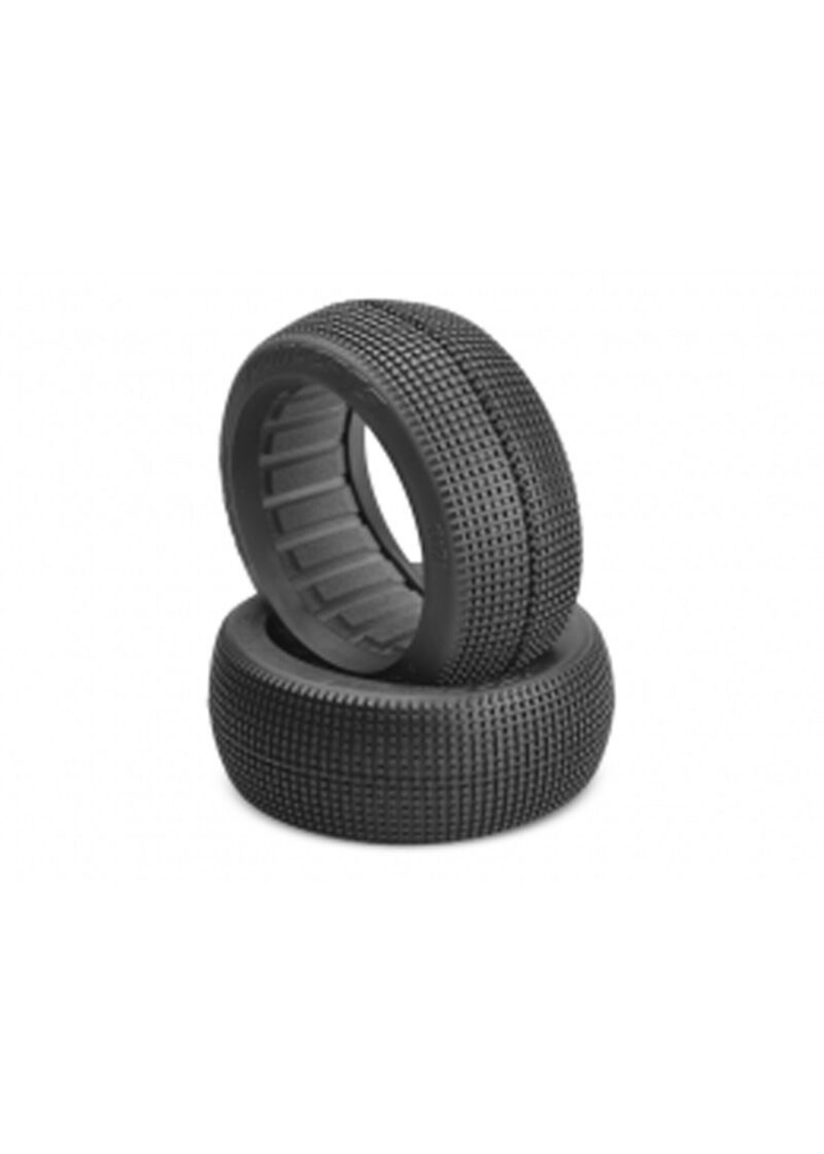 JConcepts JCO312102 1/8 Reflex 83mm Buggy Tires with Inserts, Green Compound (2)