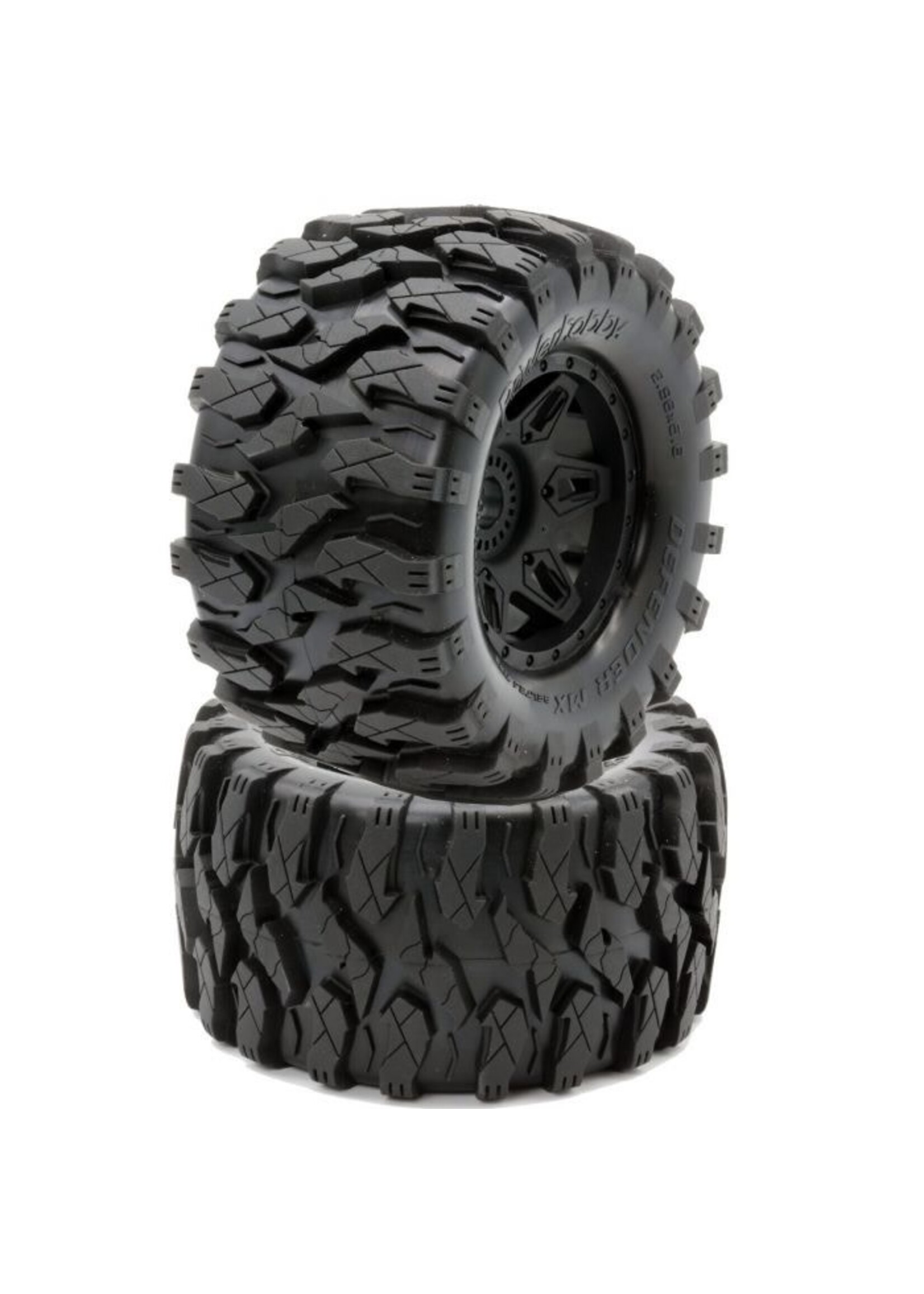 Power Hobby Powerhobby Defender MX Belted All Terrain Tires Mounted 17mm FOR Traxxas Maxx