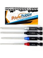 Power Hobby Powerhobby RC Hex Driver 1/4" Power Tool Set Metric 1.5, 2.0, 2.5, 3.0mm