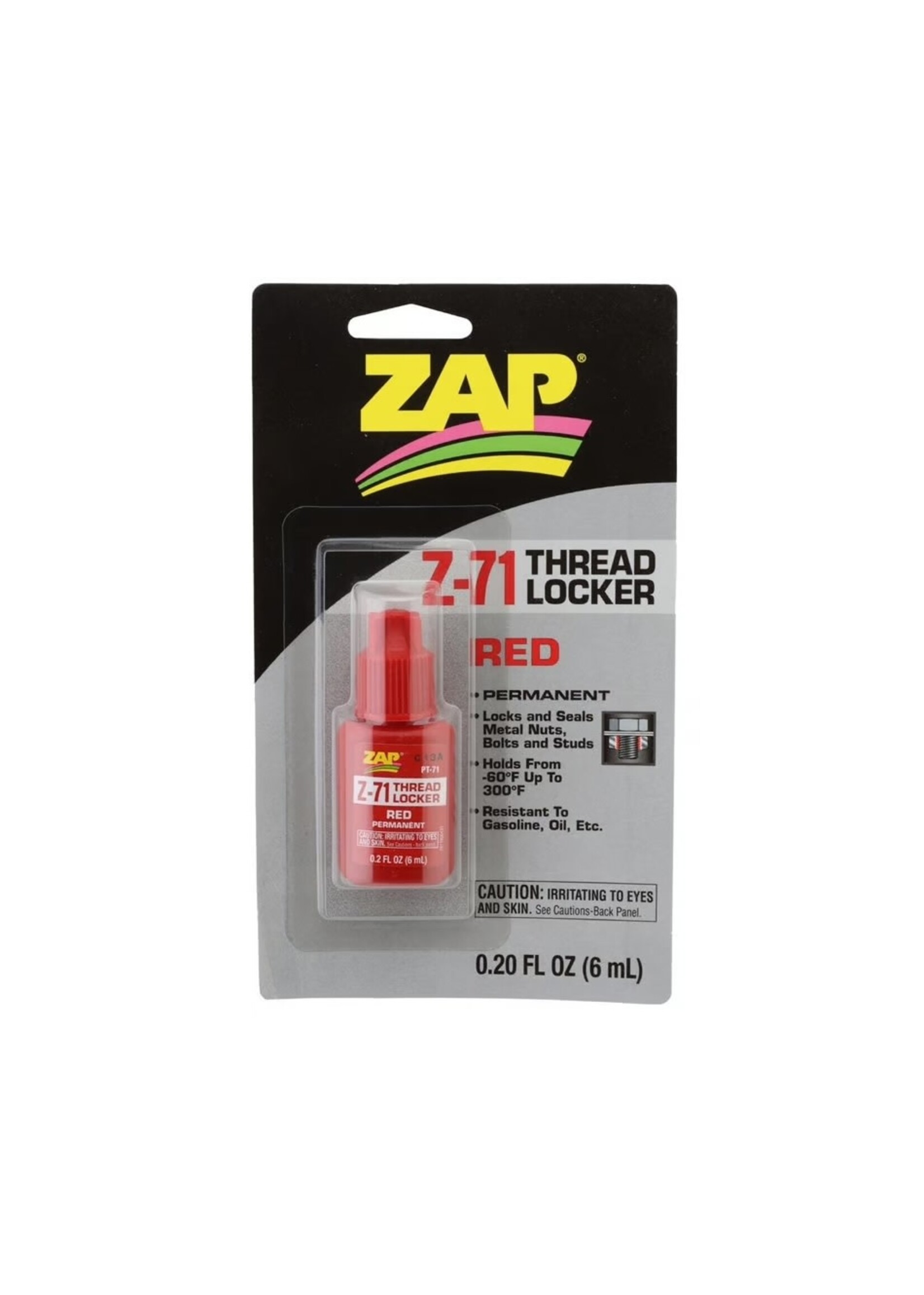 ZAP Pacer Technology Z-71 Permanent Thread Lock, .20 oz