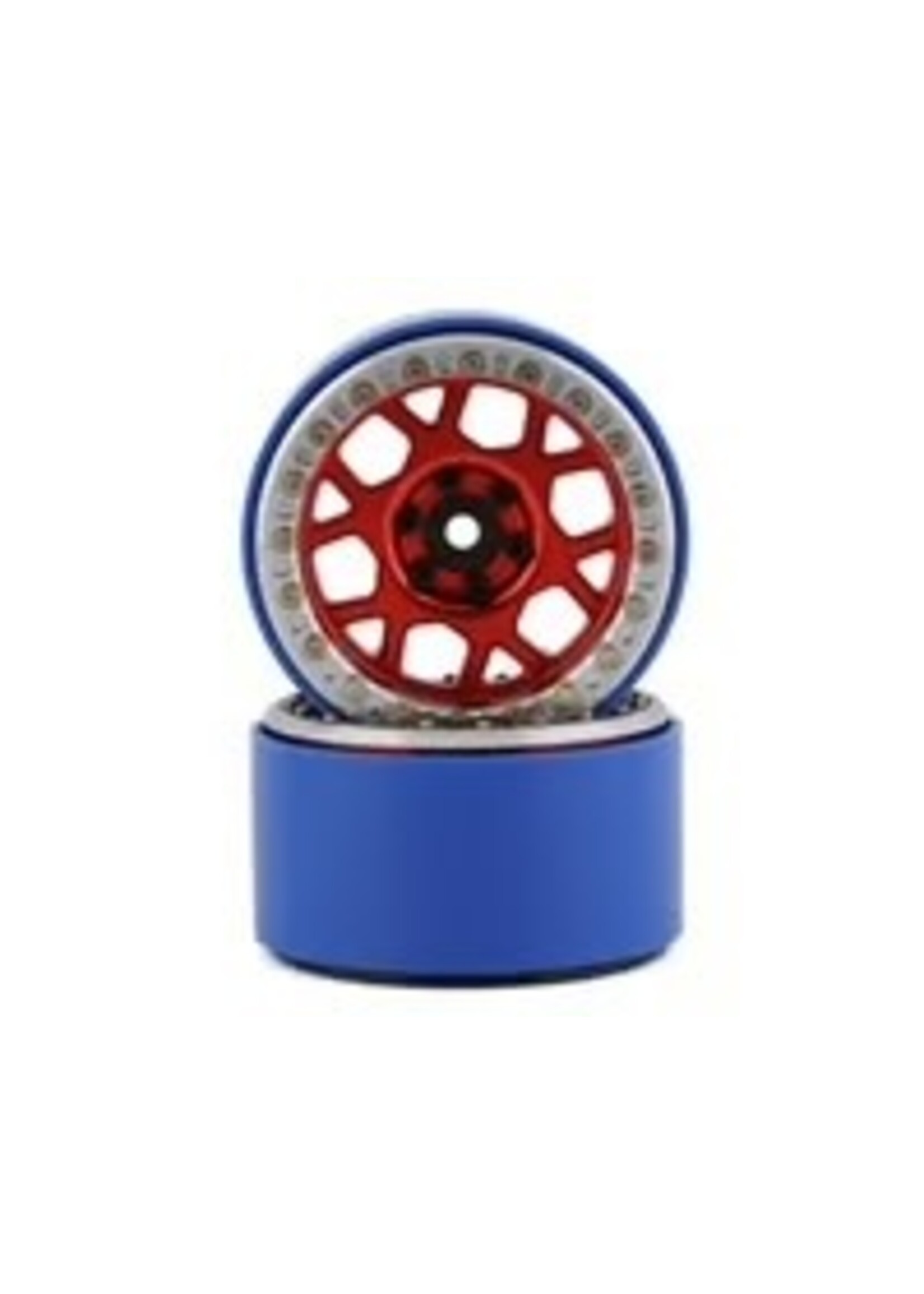 SSD SSD00565 SSD RC 2.2” Boxer PL Beadlock Wheels (Red) (2)