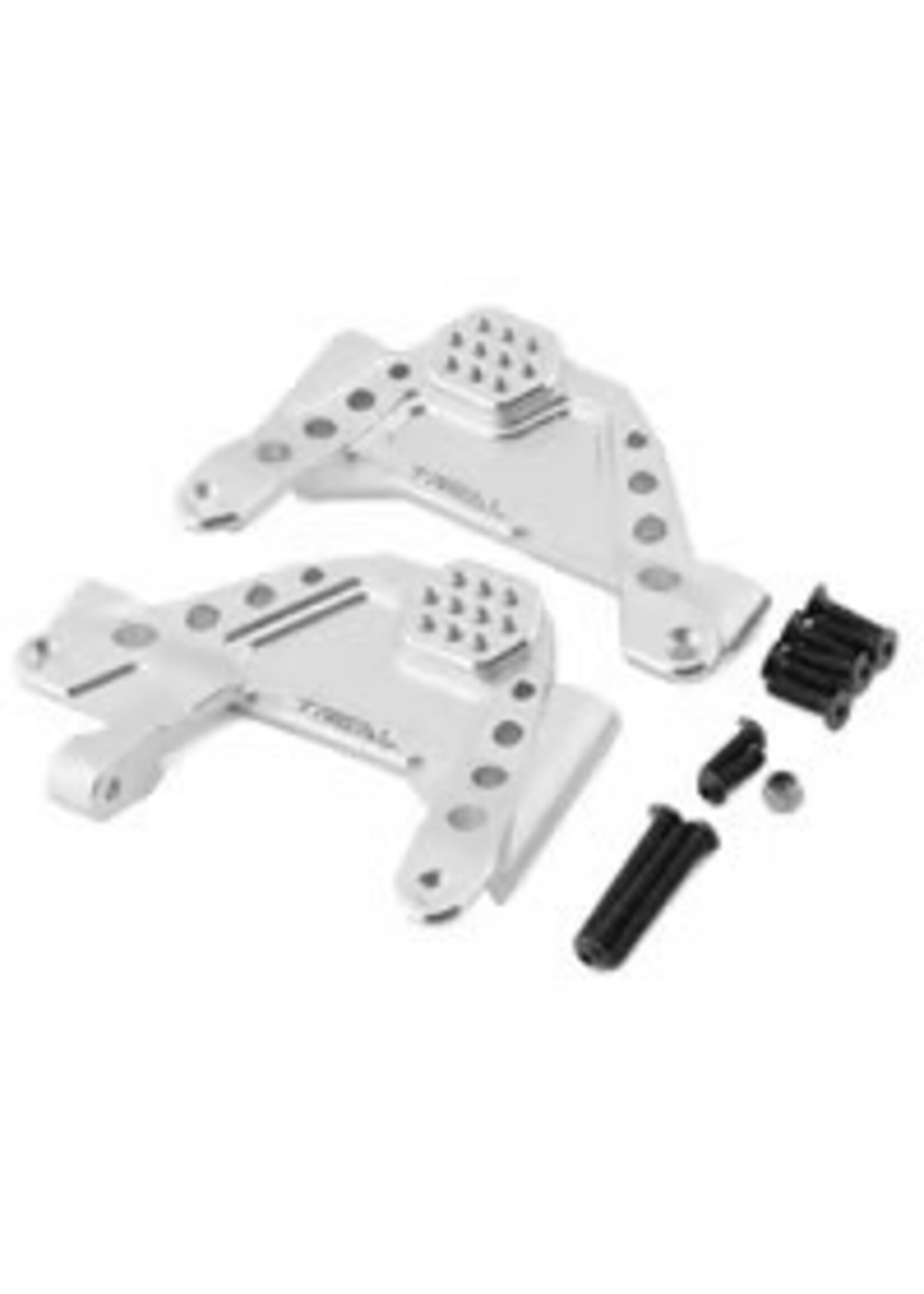 TREAL HOBBY TLHTSCX6-09 Treal Hobby SCX6 Aluminum Front Shock Towers (Silver) w/Panhard