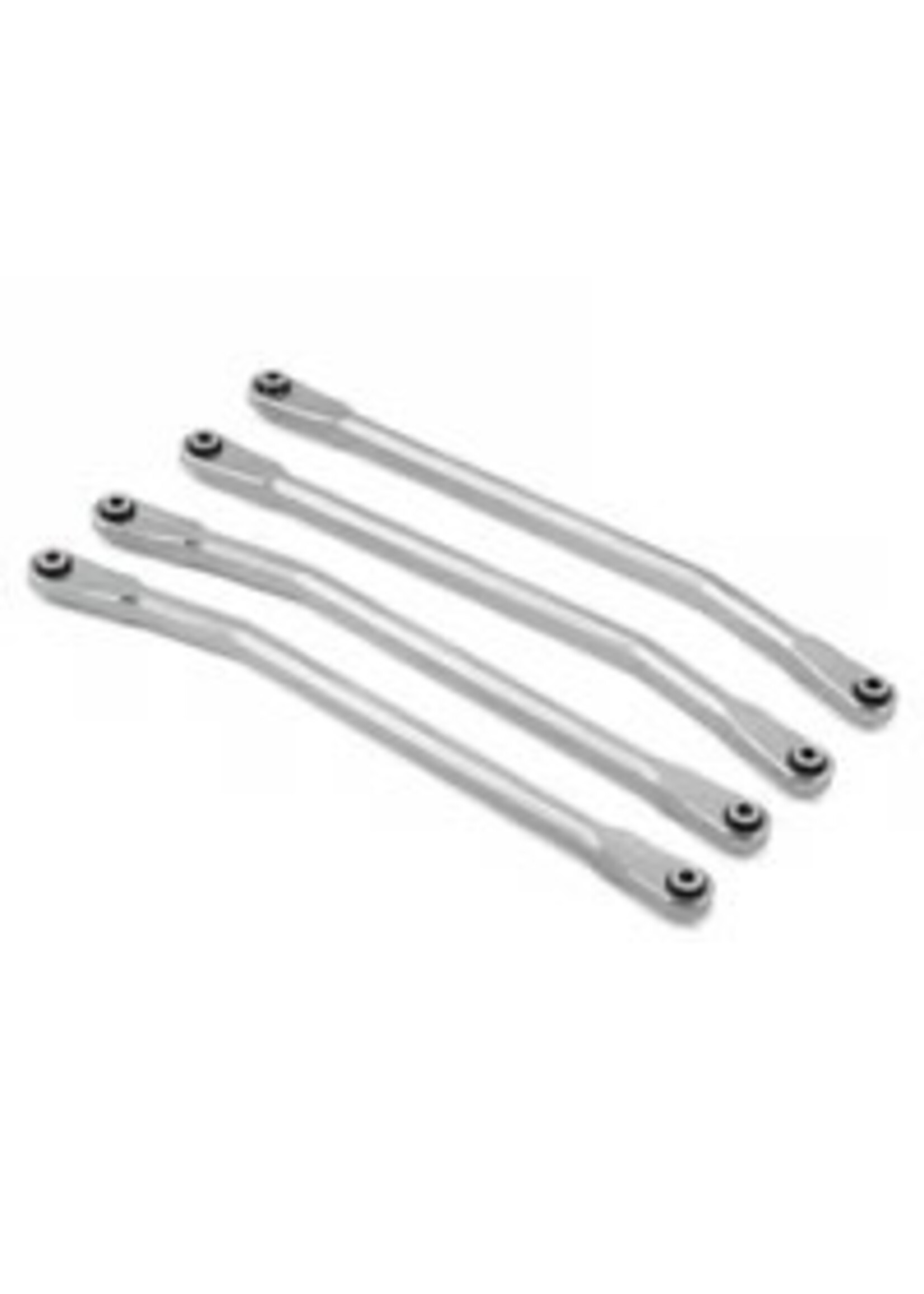 TREAL HOBBY TLHTSCX6-89 Treal Hobby SCX6 Aluminum High Clearance Link Set (Silver) (4)