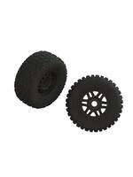 ARRMA dBoots FORTRESS LP Tire Set Glued Black (1 Pair)