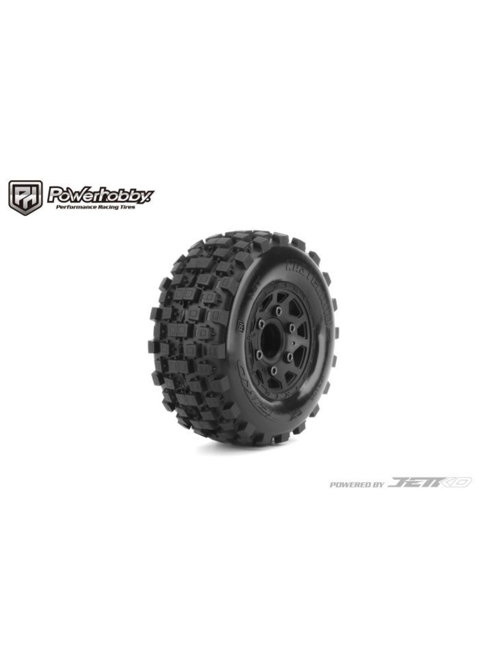 Power Hobby PHB3105CBMSGB Powerhobby WASTELAND SC Belted Tires (2) with Removable Hex Wheels