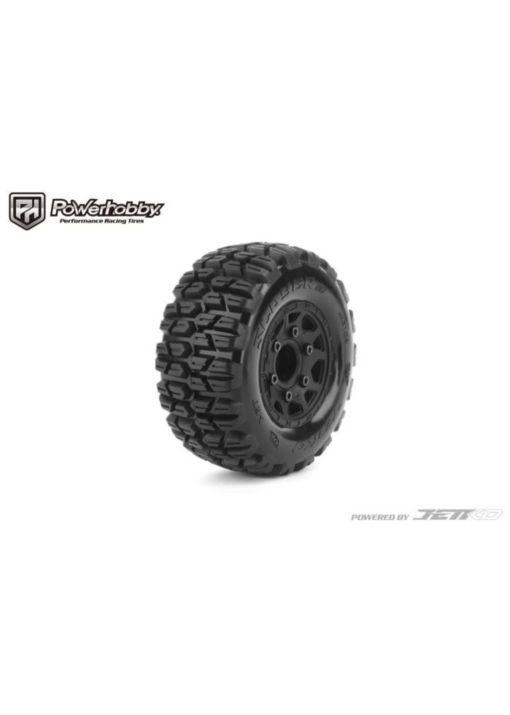 Power Hobby PHB3104CBMSGB Powerhobby Slayer SC Belted Tires (2) with Removable Hex Wheels
