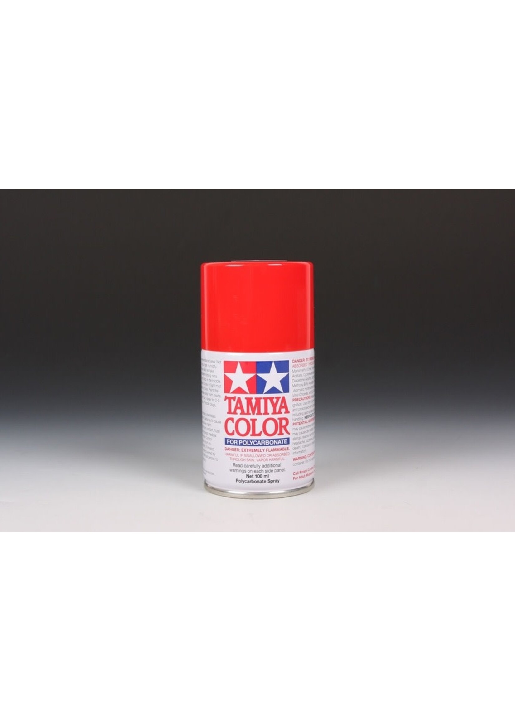 Tamiya TAM86034 Tamiya PS-34 Bright Red Lexan Spray Paint (100ml)