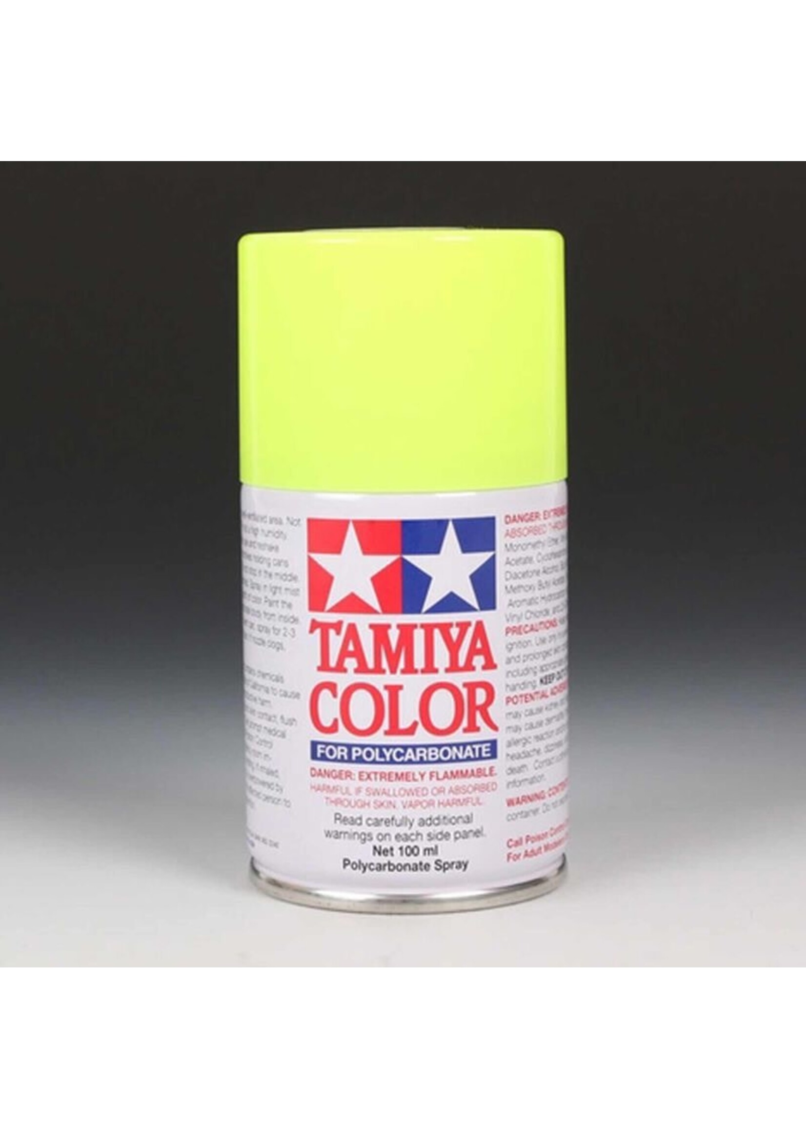 Tamiya TAM86027 Tamiya PS-27 Fluorescent Yellow Lexan Spray Paint (100ml)