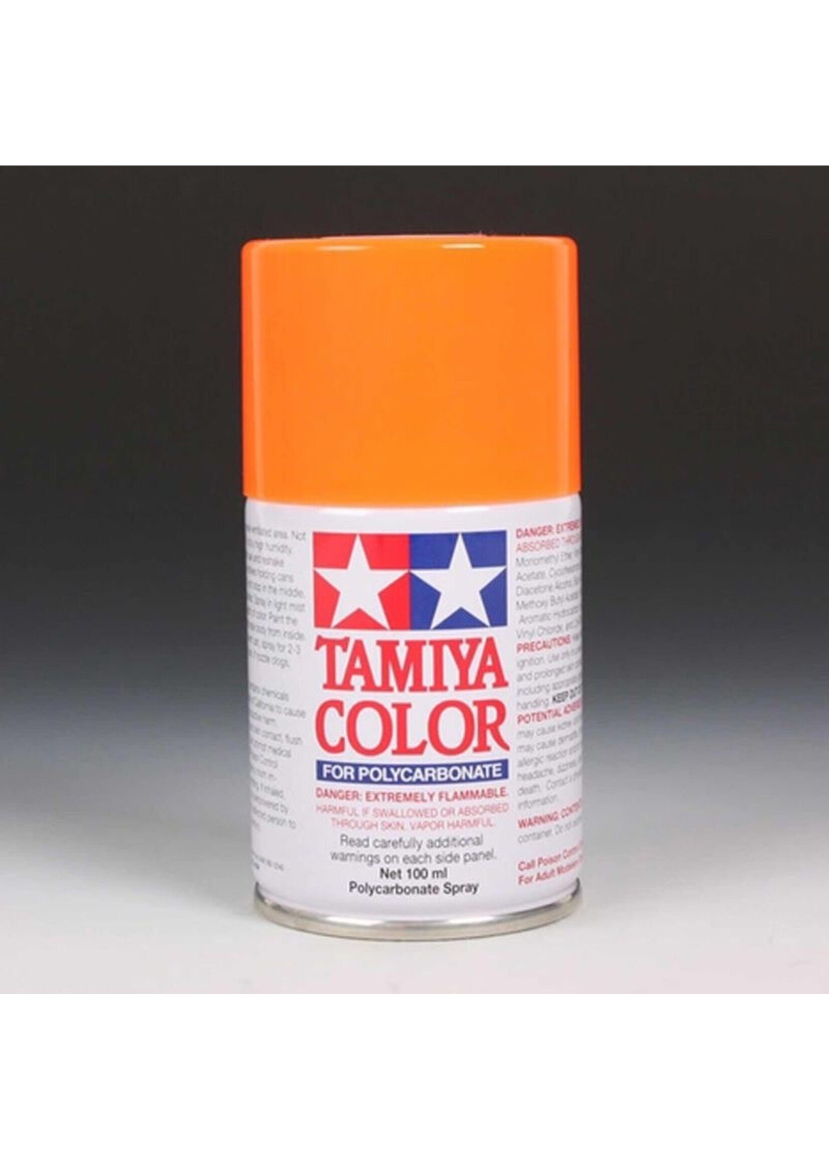Tamiya TAM86024 Tamiya PS-24 Fluorescent Orange Lexan Spray Paint (100ml)