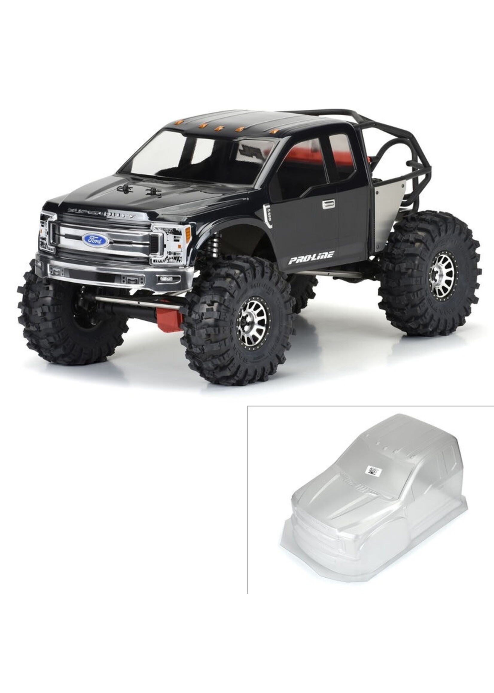 Pro-Line PRO361600 1/6 2017 Ford F-250 Super Duty Cab-Only Clear Body: SCX6
