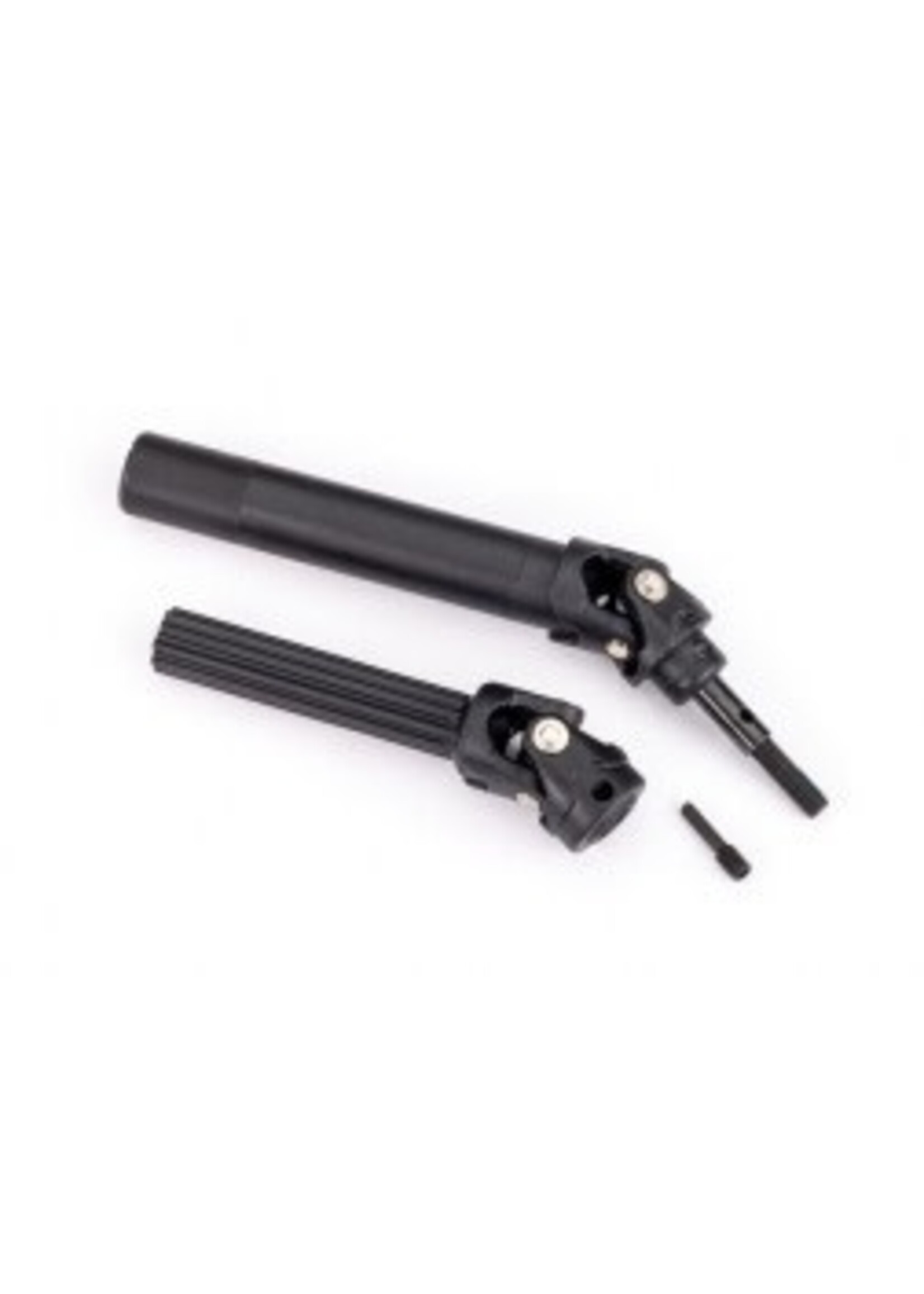 Traxxas 8996T Driveshaft assembly, front or rear, Maxx® Duty (1) (left or right) (fully assembled, ready to install)/ screw pin (1) (for use with #8995 WideMaxx™ suspension kit)