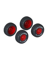 ARRMA dBoots 'FORTRESS' Tire Set Glued, Red (2 Pairs)