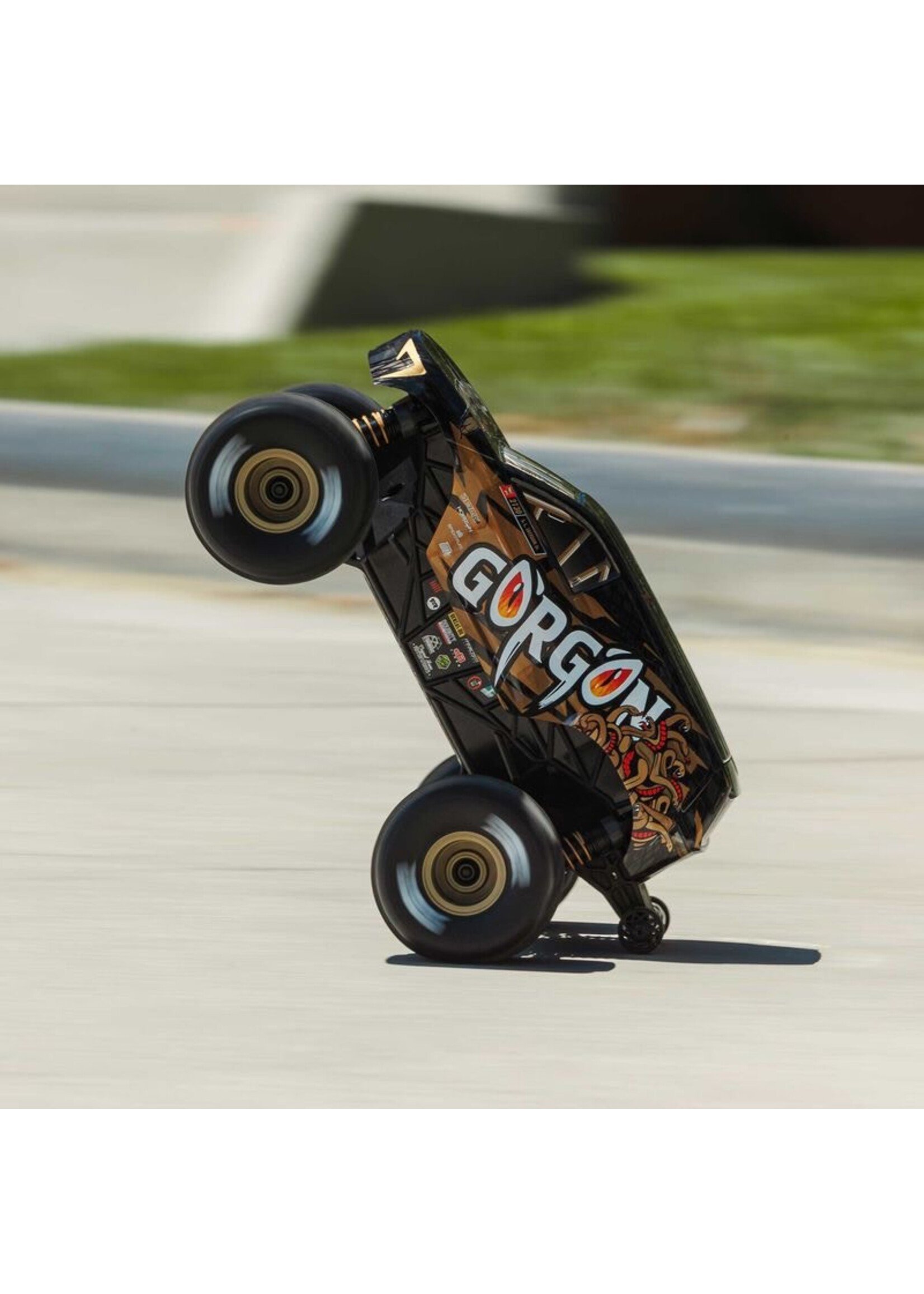 ARRMA ARA2130T3 1/16 GORGON GROM 4X4 RTR Brushed Monster Truck (Battery & Charger Included), Bronze