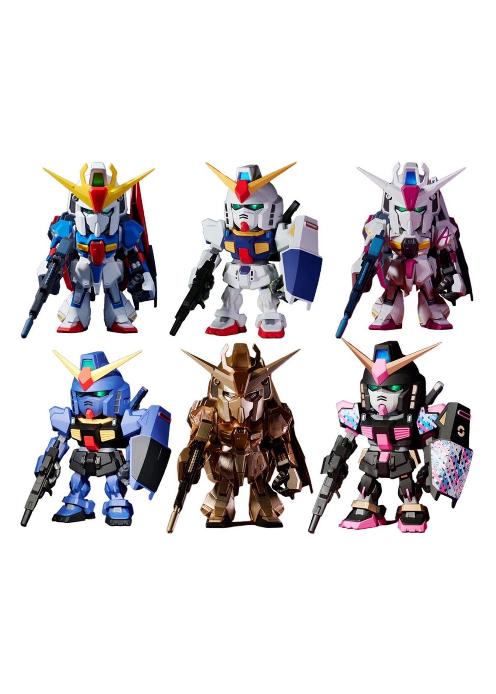 Bandai QMSV Mini Zeta Gundam Transformation Blind Box Assortment (Box/8) (Chosen at Random)