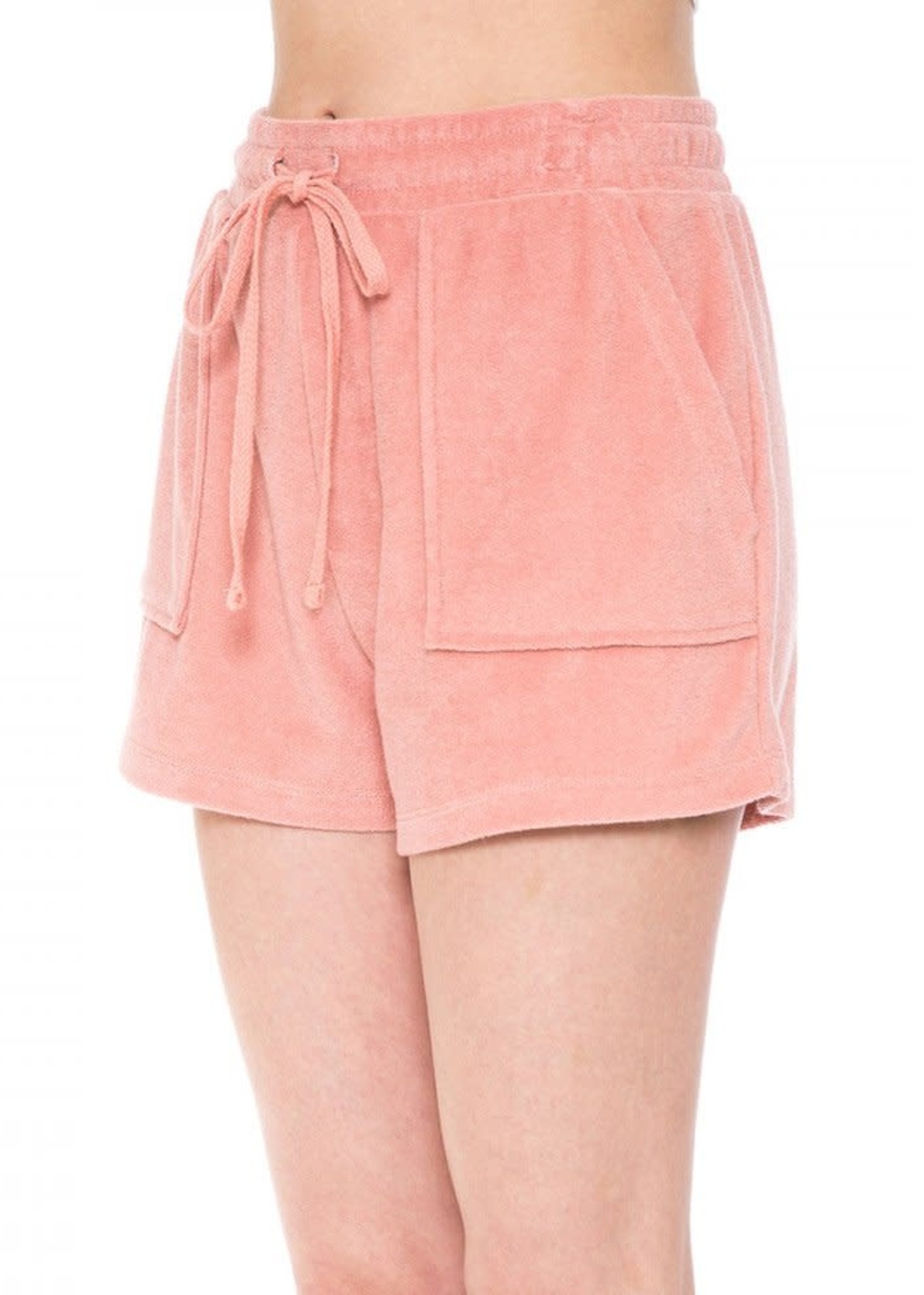 SHADE Loop Terry Patch Pocket High Waist Pull on Shorts