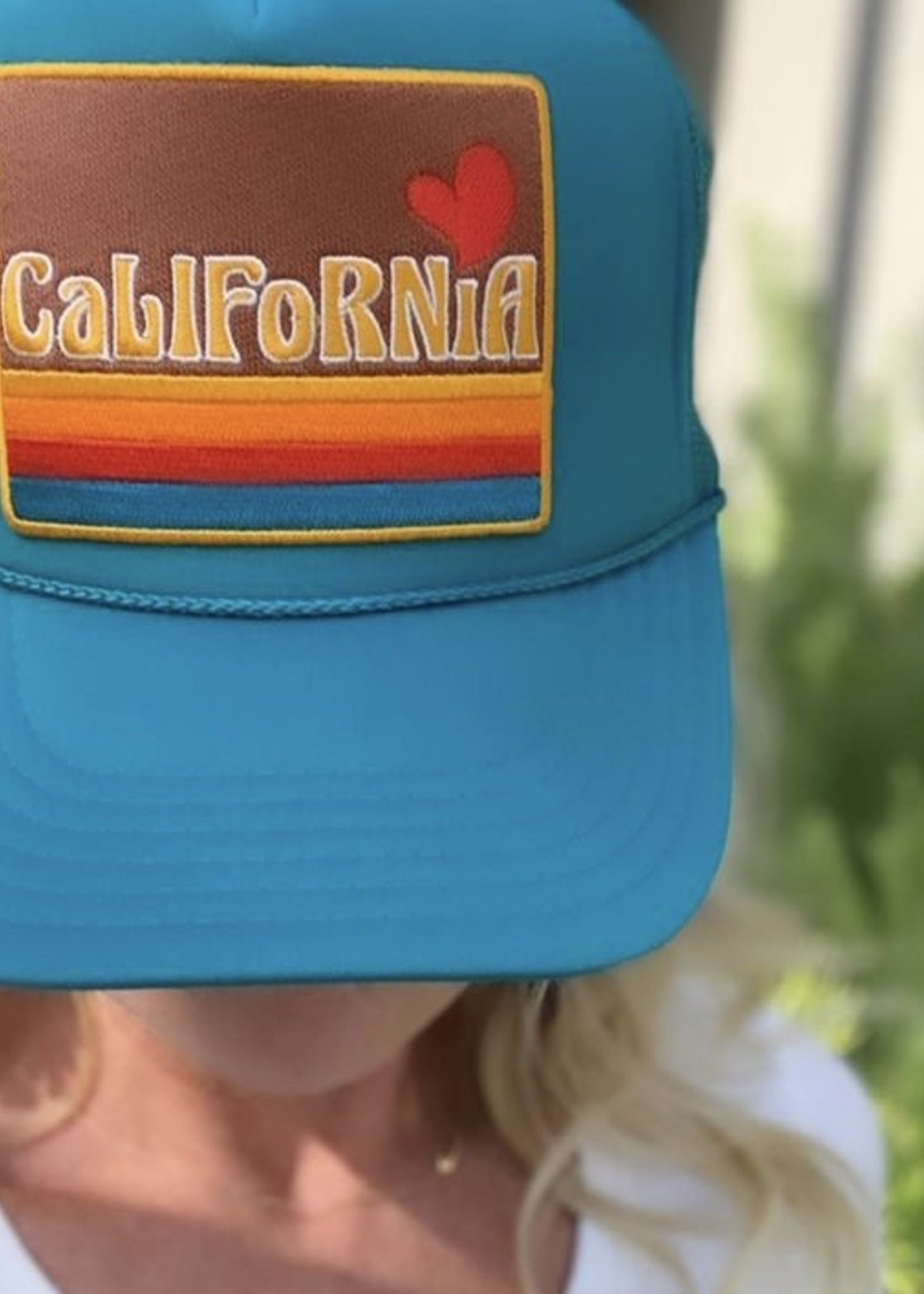 Port Sandz California Love trucker hat (turquoise)