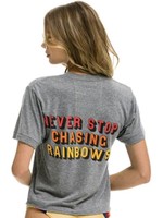 Aviator Nation Never Stop Chasing Rainbows Tee Grey